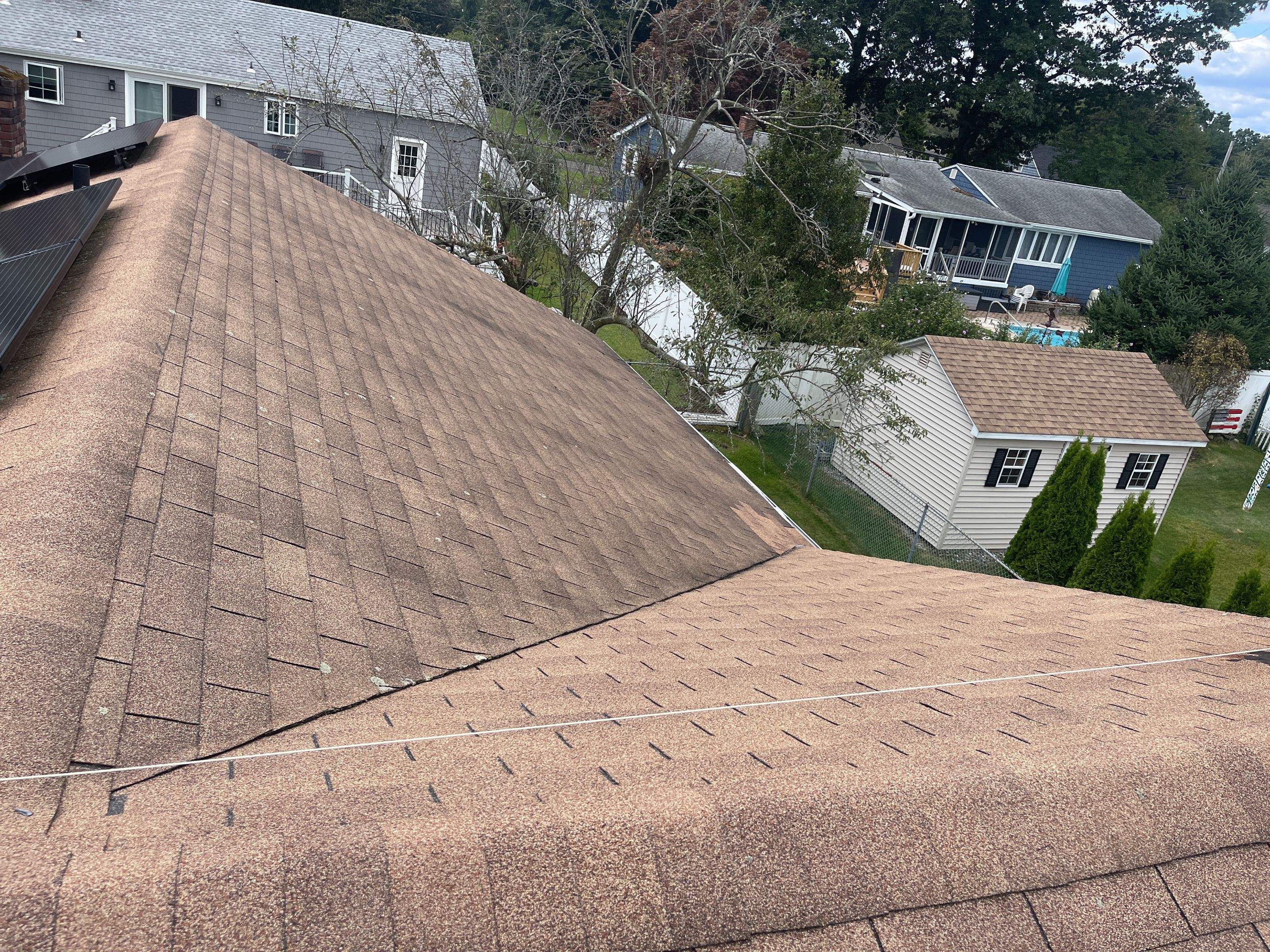 Residential Roofing Installation using Owens Corning TruDefinition Amber by A Plus Exterior