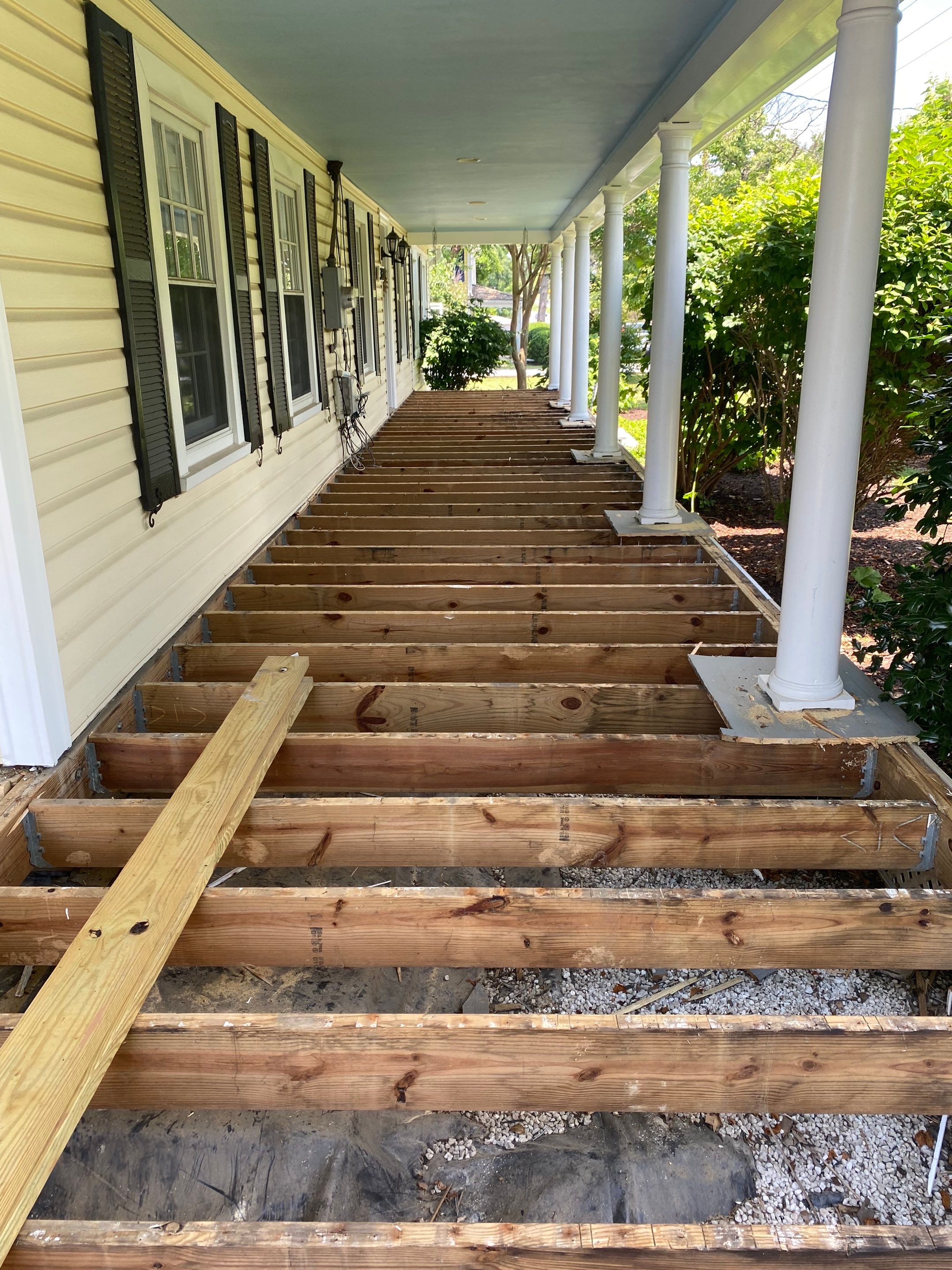 Front Porch Transformation using Timbertech Decking by The Smet Companies, LLC