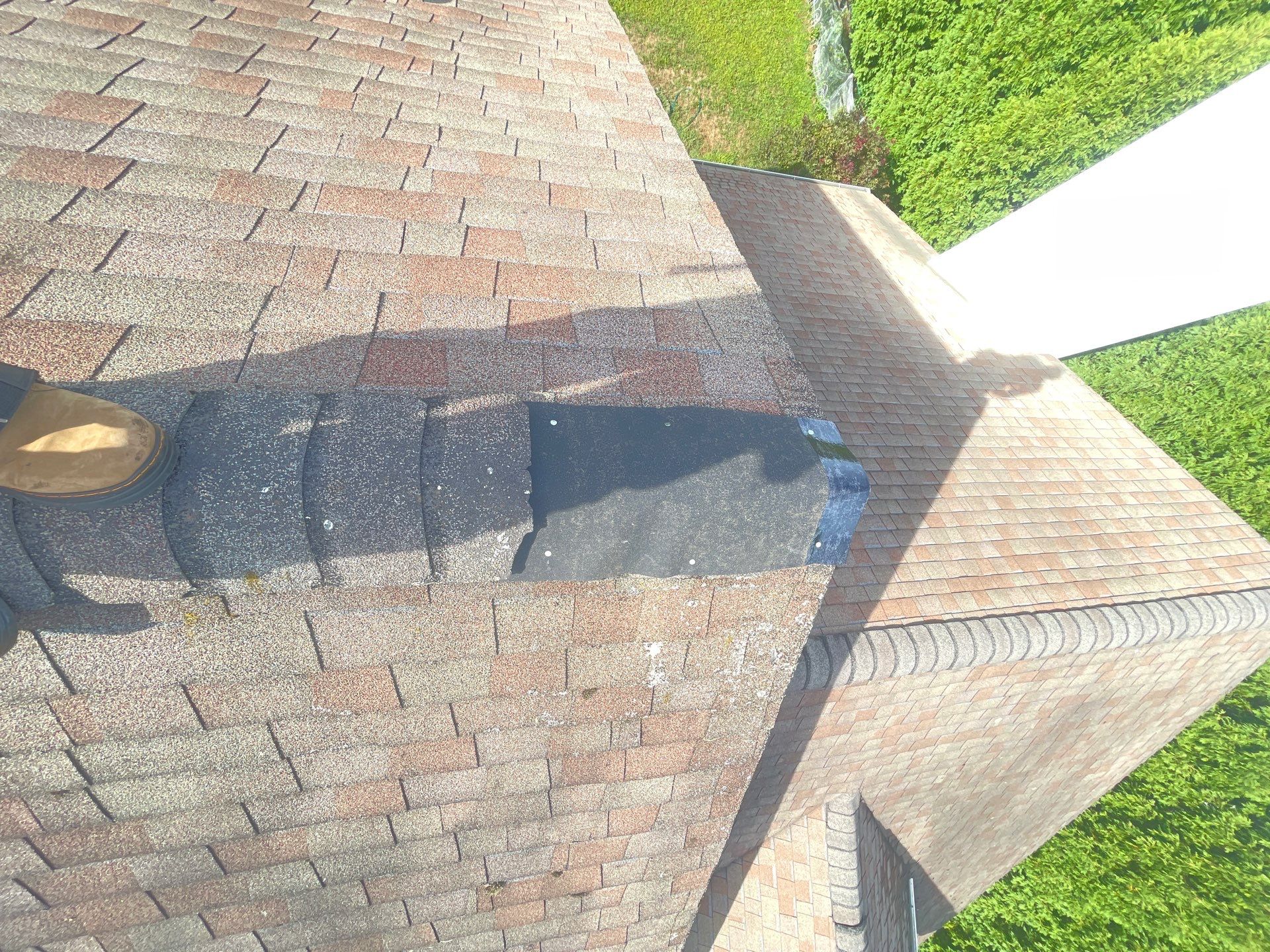 Residential Roofing Installation using Owens Corning Duration Driftwood by A Plus Exterior