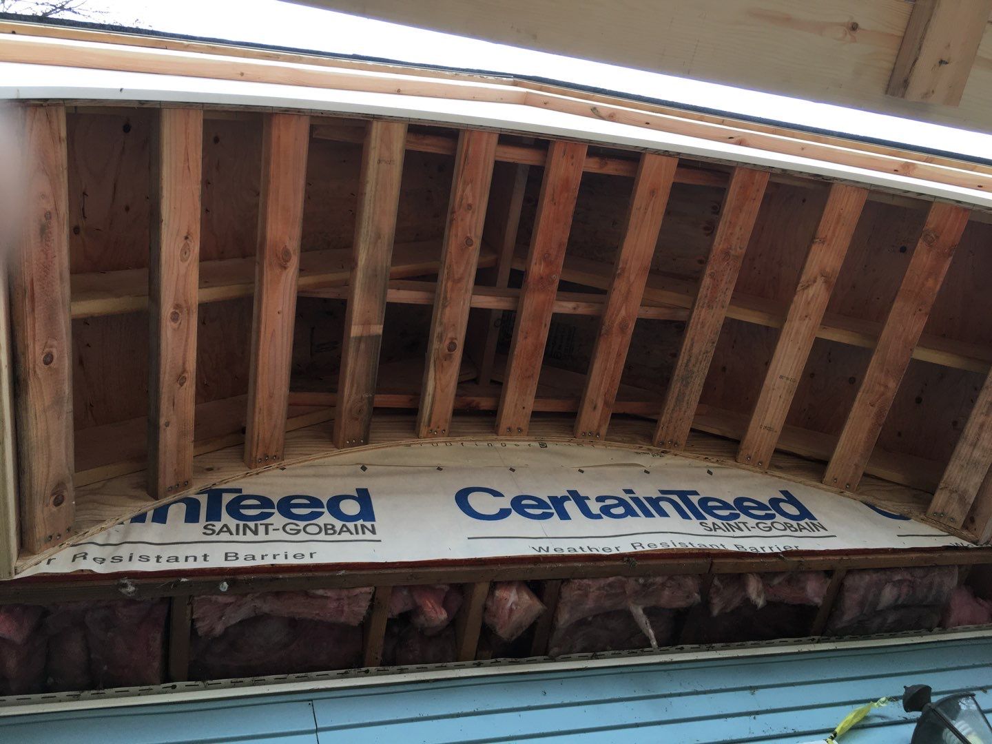 Portico Transformation by DiGiorgi Roofing and Siding Inc