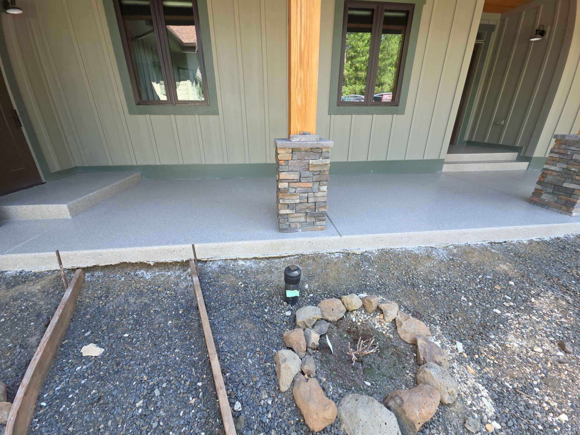 Patio Transformation using Travertine by Croc Coatings, LLC