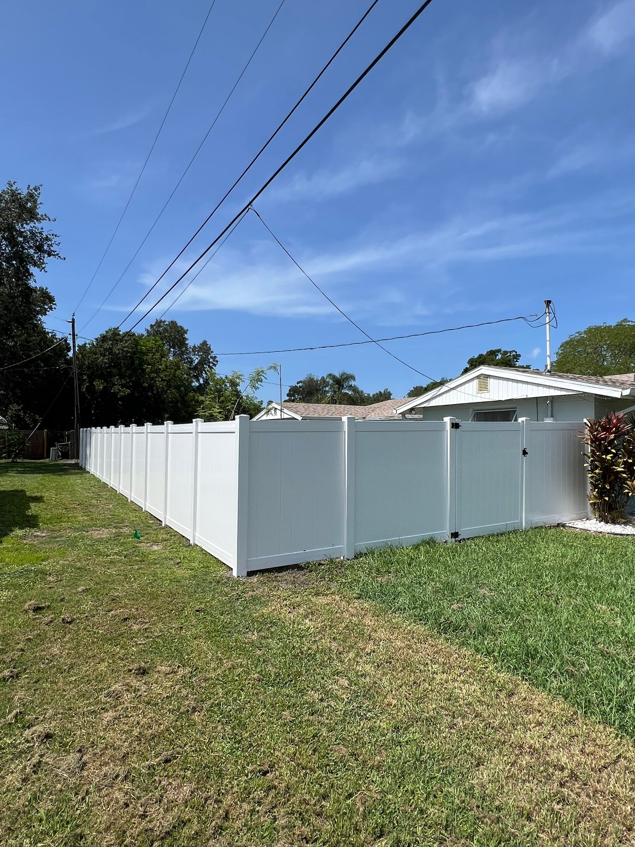 Sarasota, FL 6 ft. Tall White Vinyl Privacy Fence by Asap fence and gates, LLC