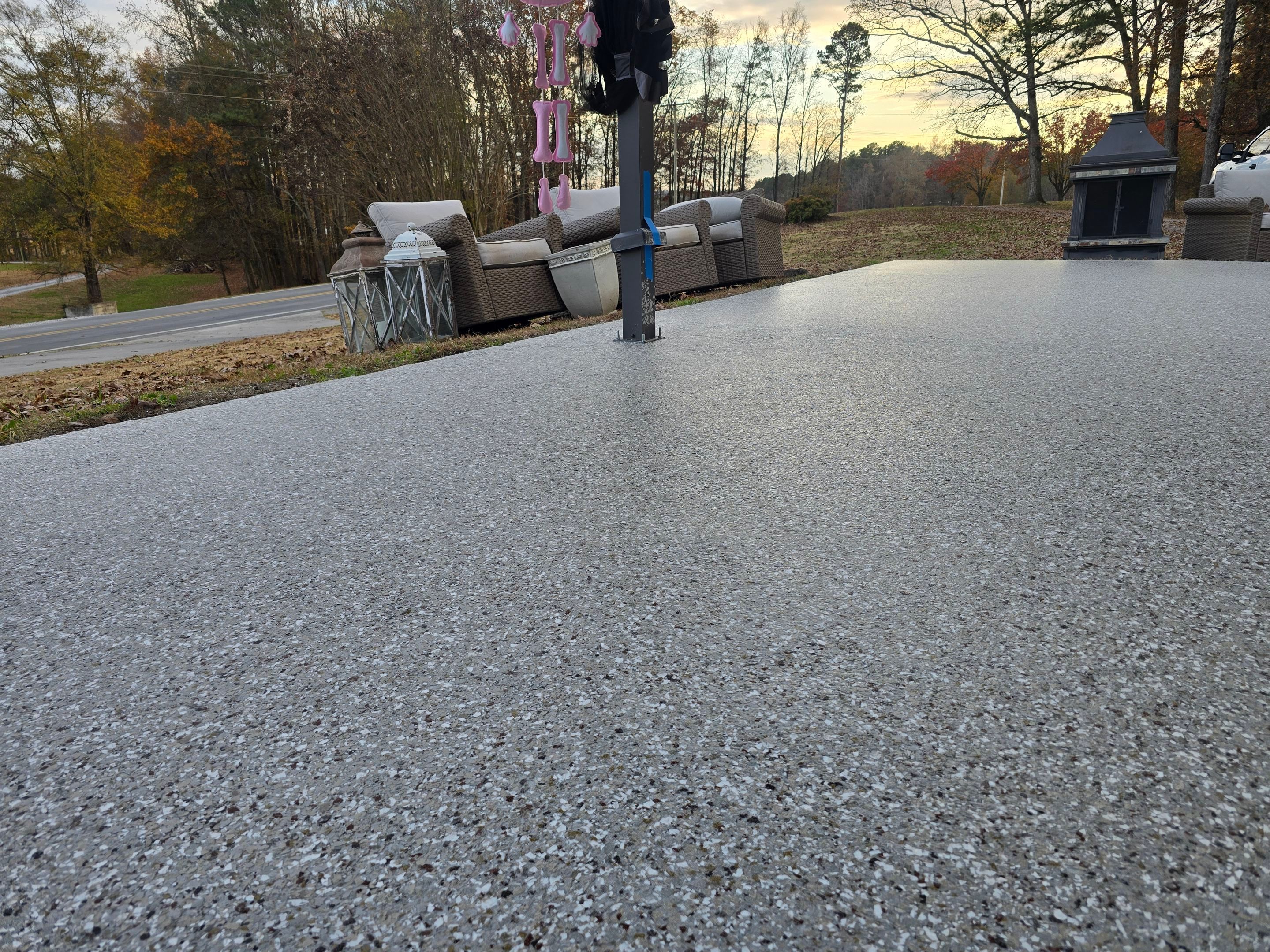 Patio Using Creekbed by Elite Floor Solutions