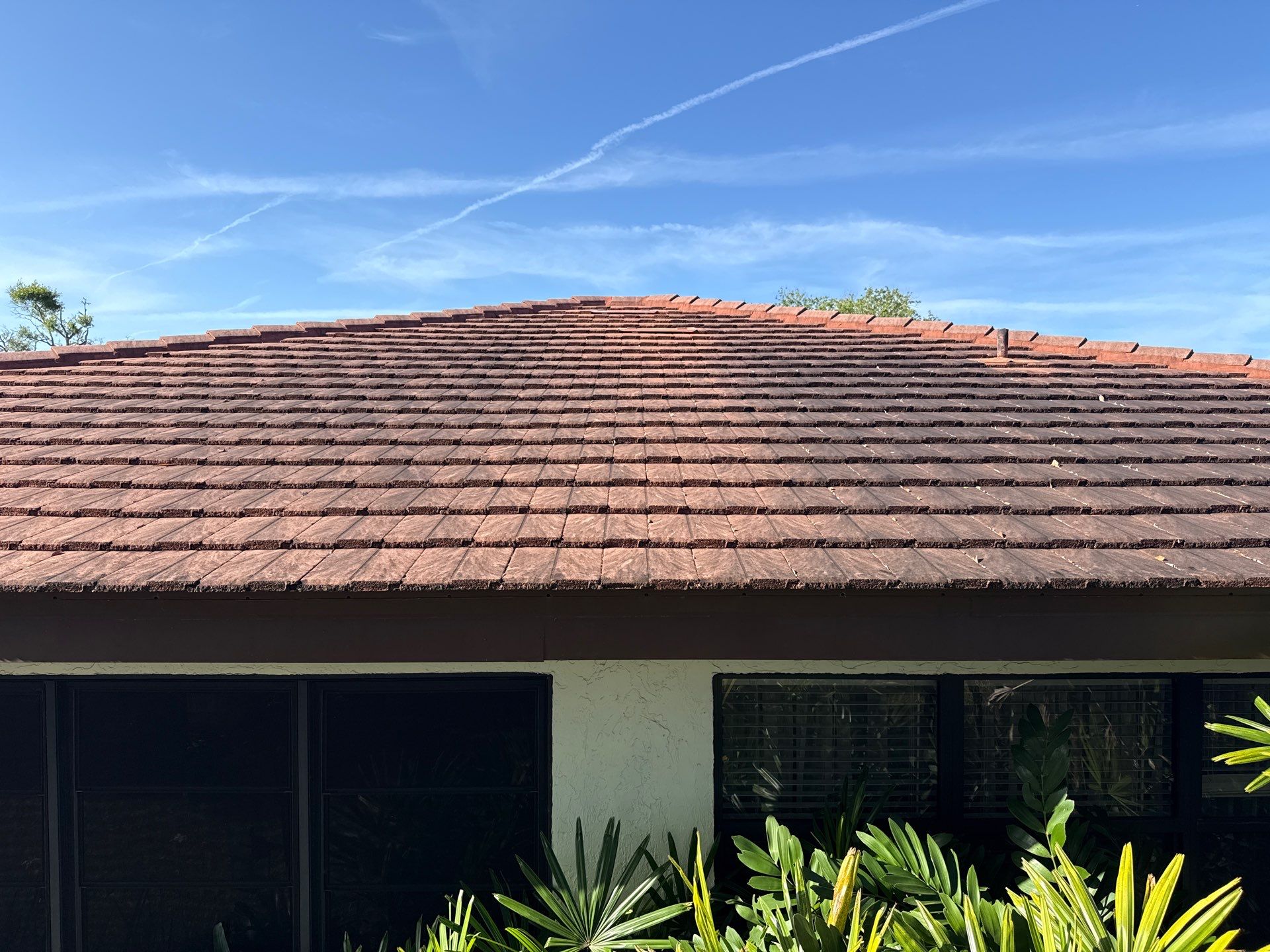 Tile Roof Cleaning in Vivienda at Bradenton, FL | No Roof Walking Method by Sunshine AquaWash