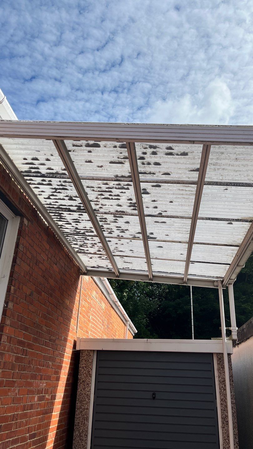 Roof Clean  - Moss Removal - Gutter Clean using Mosmatic FSC and Biocide by Ges Exterior Cleaning ltd