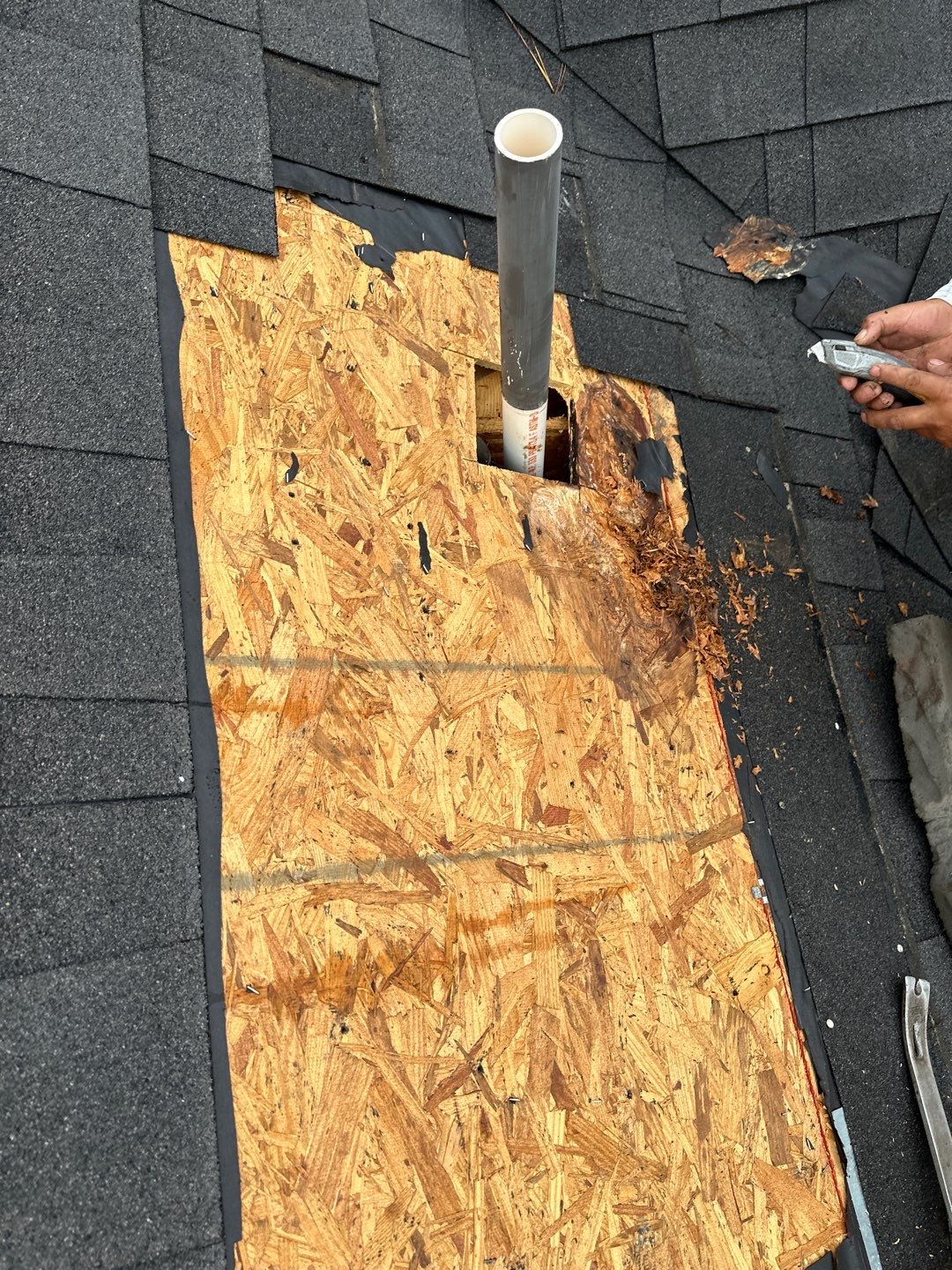 Hail Damage using Owen's Corning Duration (Lifetime) Shingles by Roof Repair Company