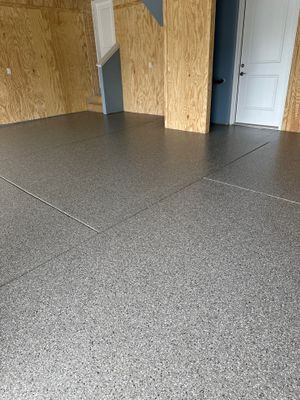 Garage Floor Coating using Creekbed