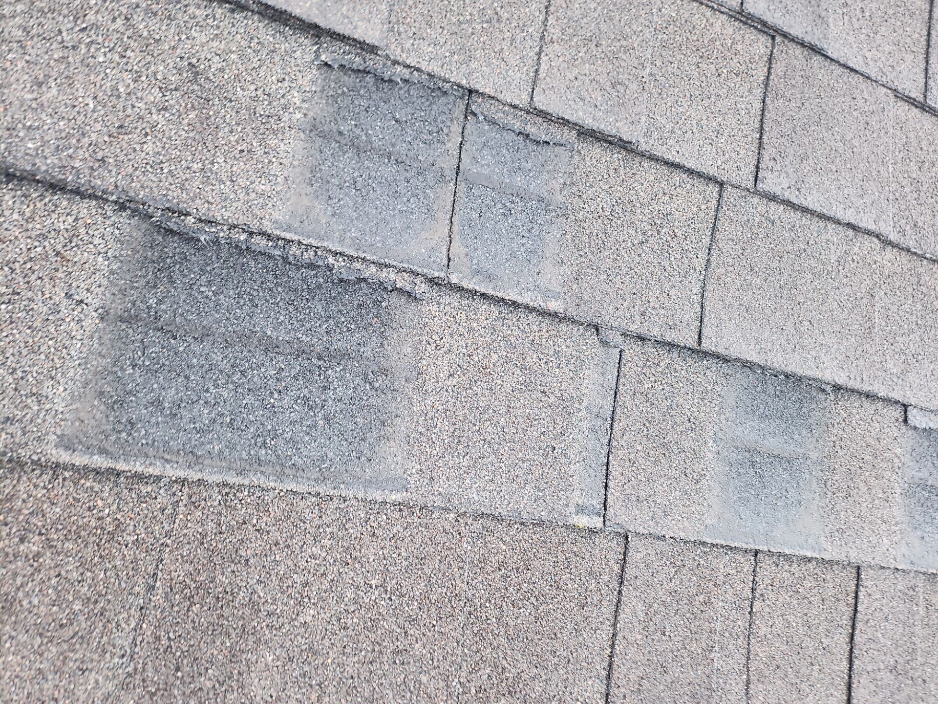 Hail Damage using Owen's Corning Duration (Lifetime) Shingles by Roof Repair Company