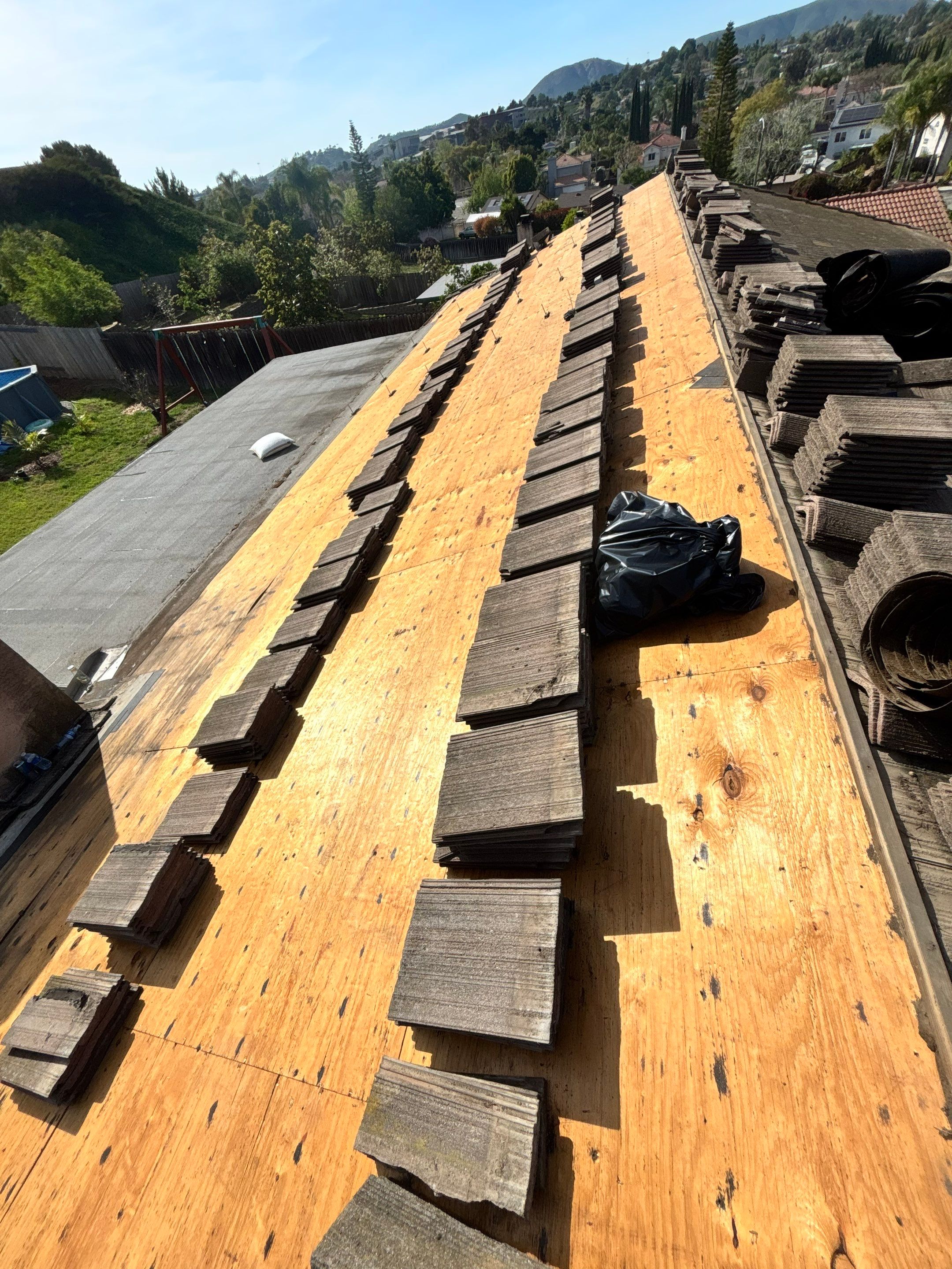 San Marcos Tile Roof Lift and Lay with Solar Stanchion Upgrade by Zenith Roofing Services