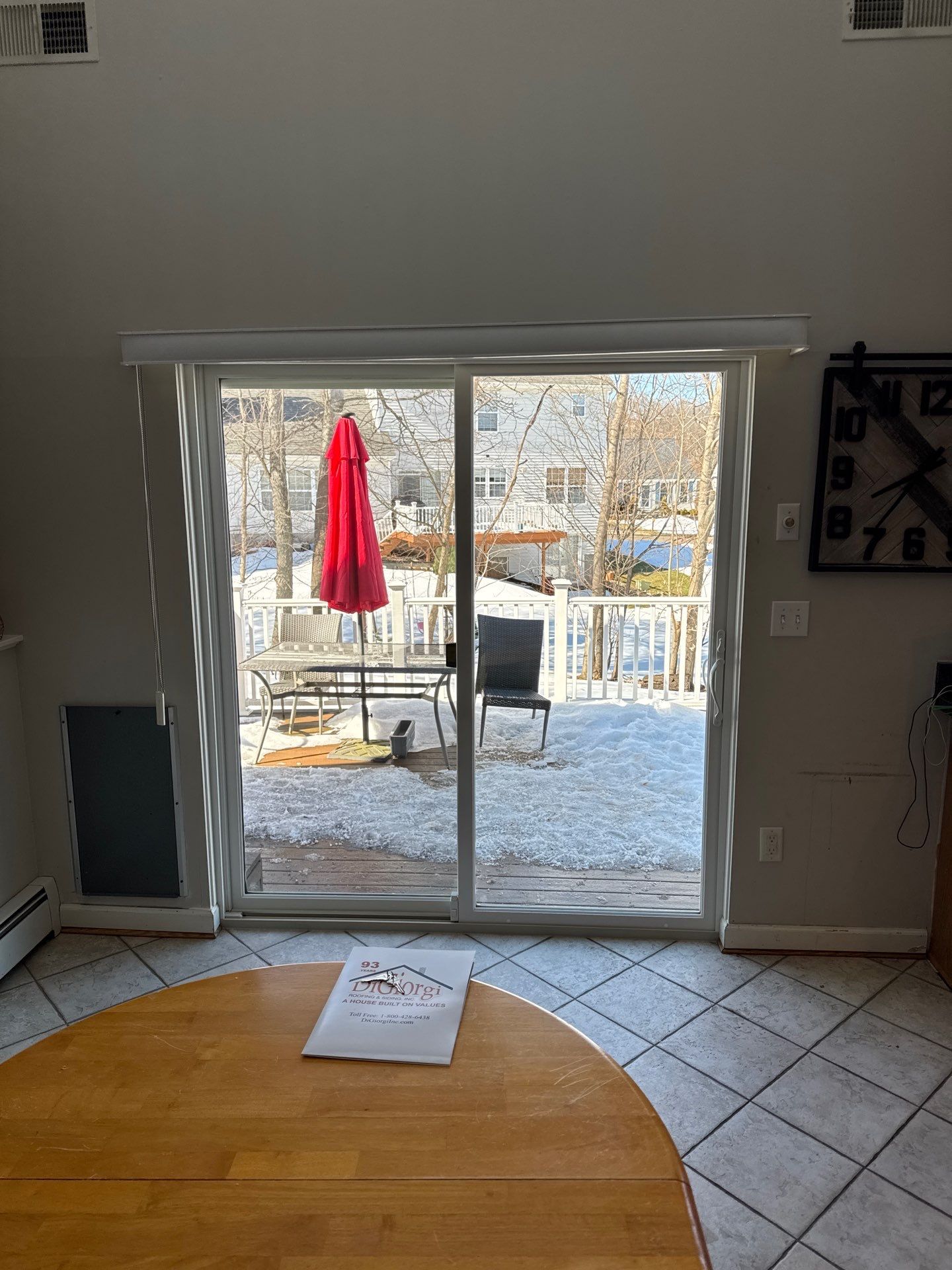 Sliding Patio Door Upgrade  by DiGiorgi Roofing and Siding Inc