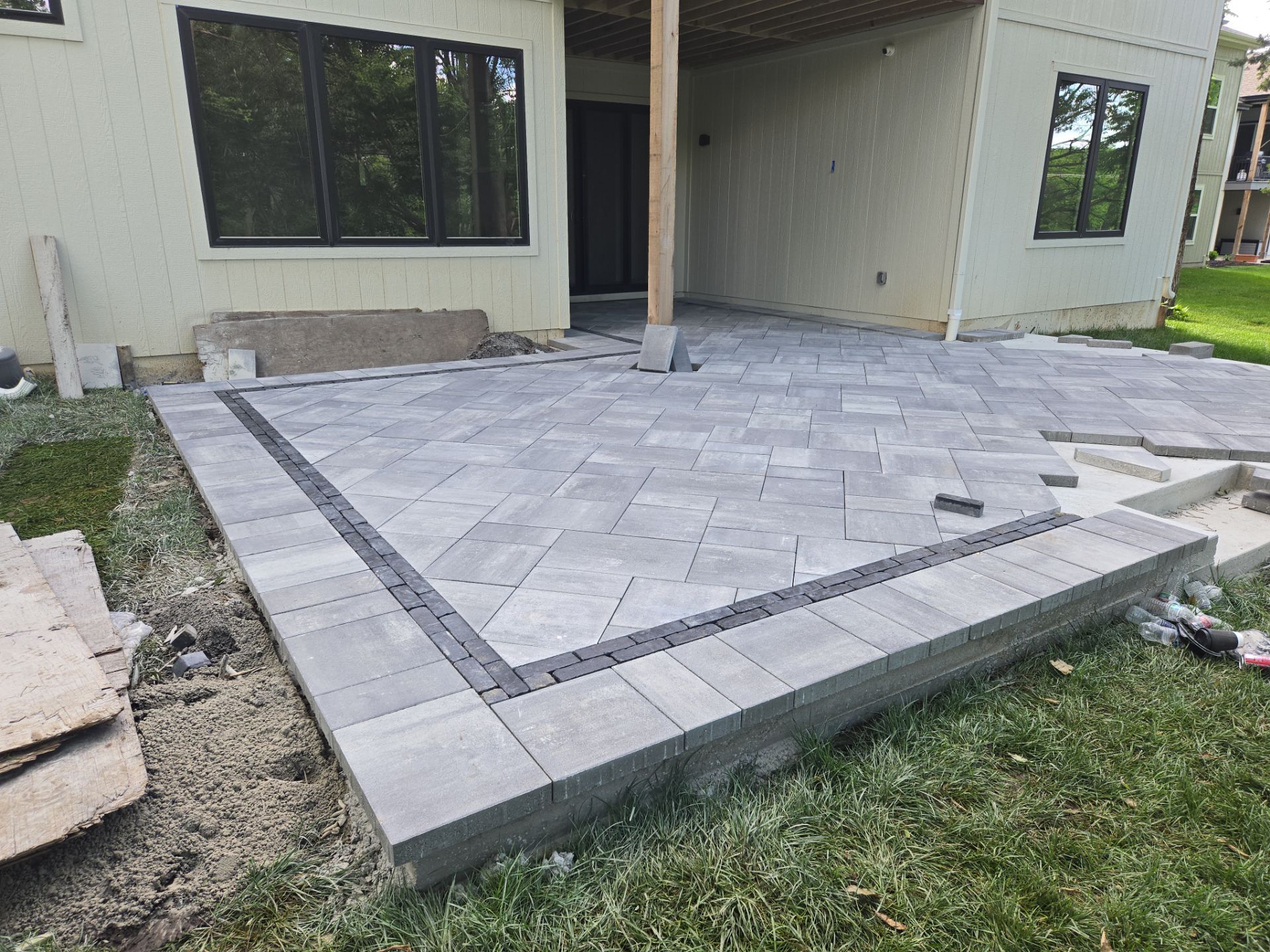 Beacon Hill Paver Patio by LAND ESCAPES LLC