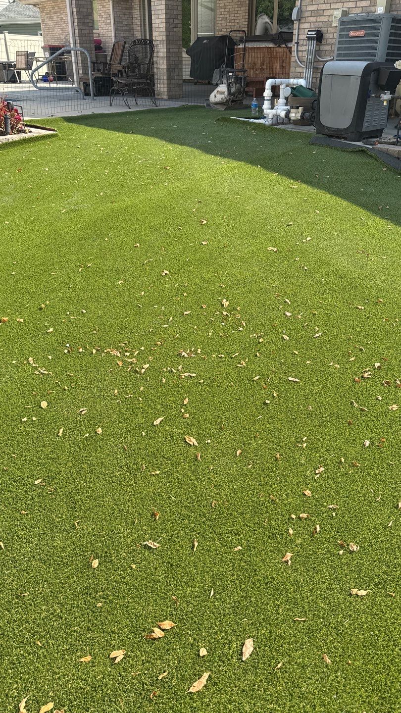 Pet Friendly Synthetic Turf Installation by New Horizon Landscapes