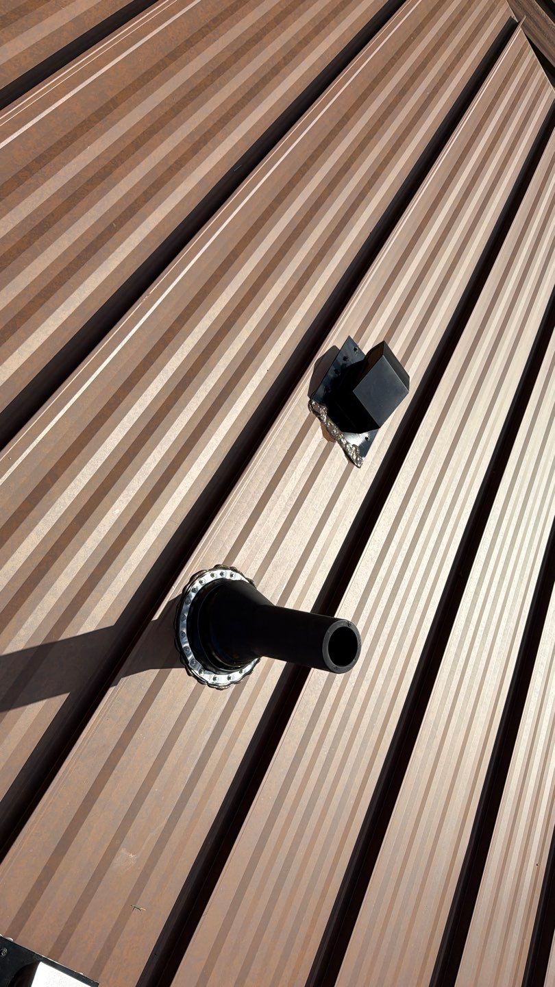 Roof Replacement using MS Standing Seam Roof Western Rust by 180 Contractors