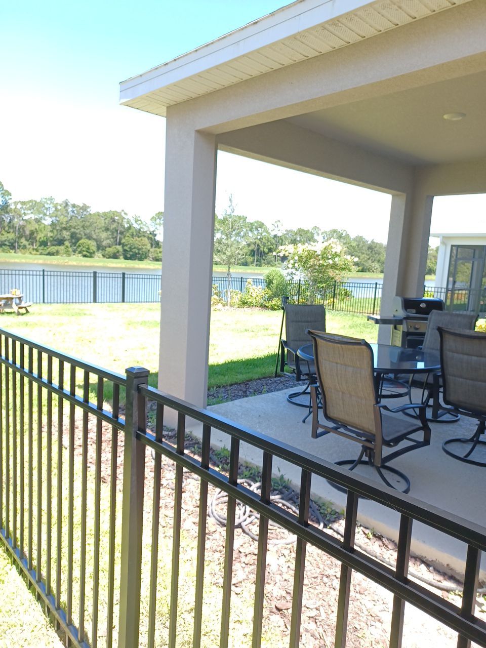 Sarasota, FL 4ft. Tall 3-Rail Black Aluminum Fence by Asap fence and gates, LLC