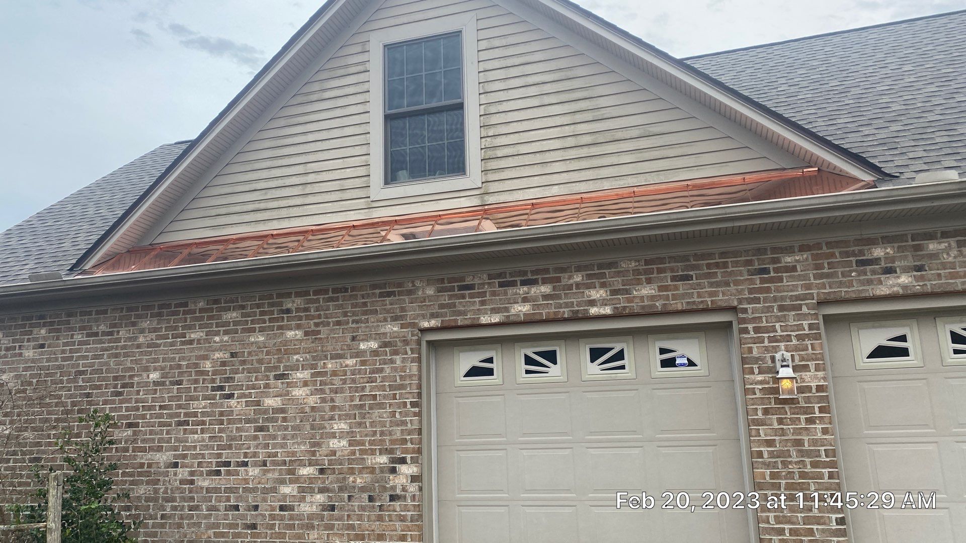 GAF Weathered Wood and Custom Copper by Just In Time Roofing and Restoration