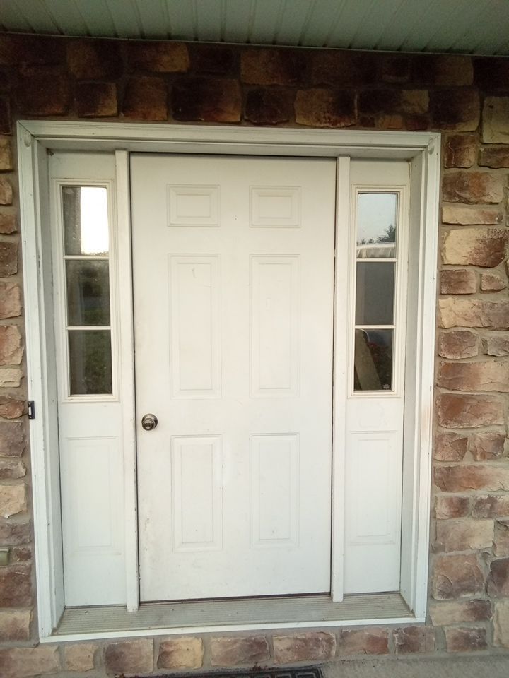 Reshingle and Entry Door by Esh Builders