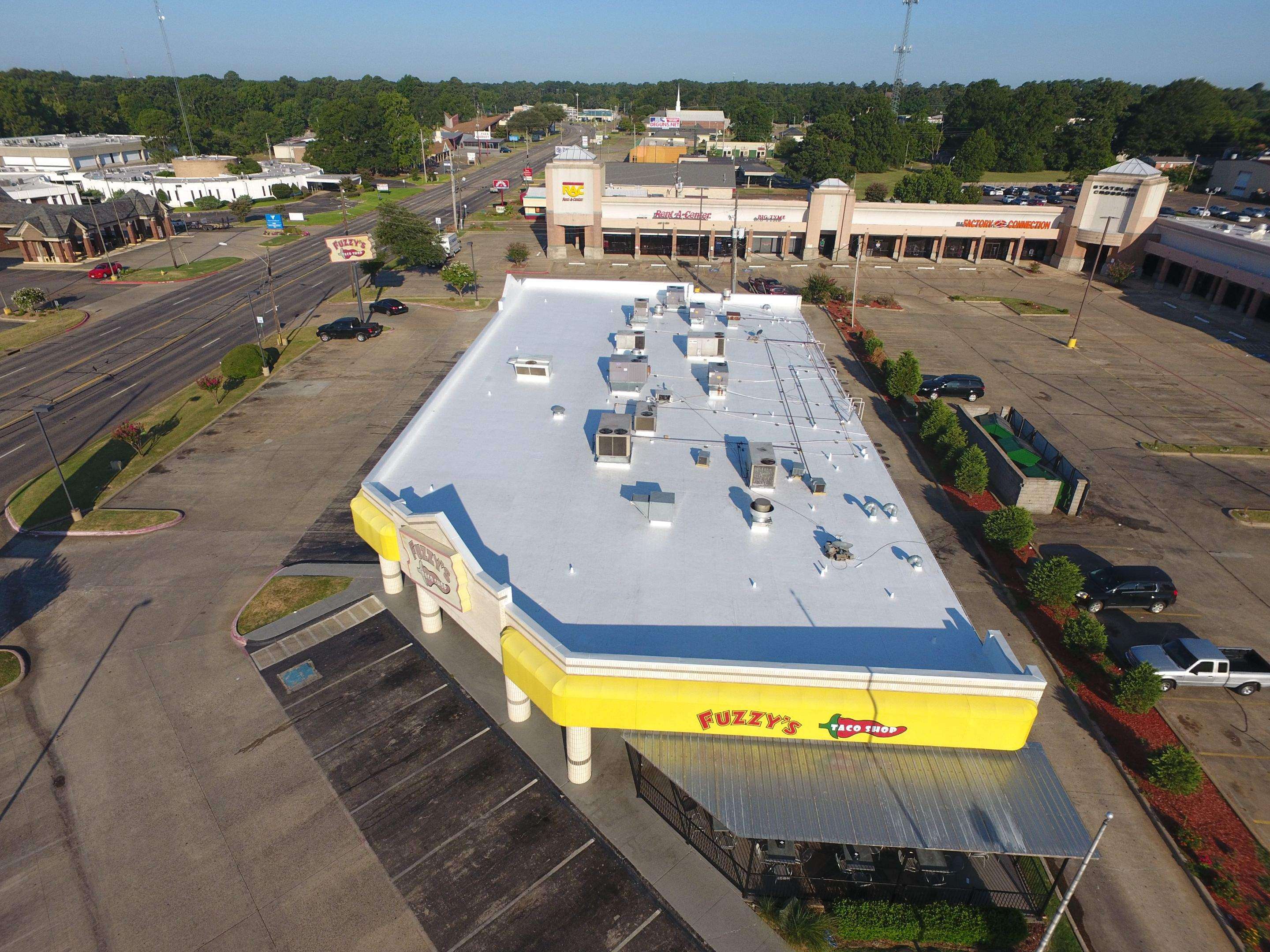 Commercial Roofing Installation using 50 mil PVC by Hostetler Roofing