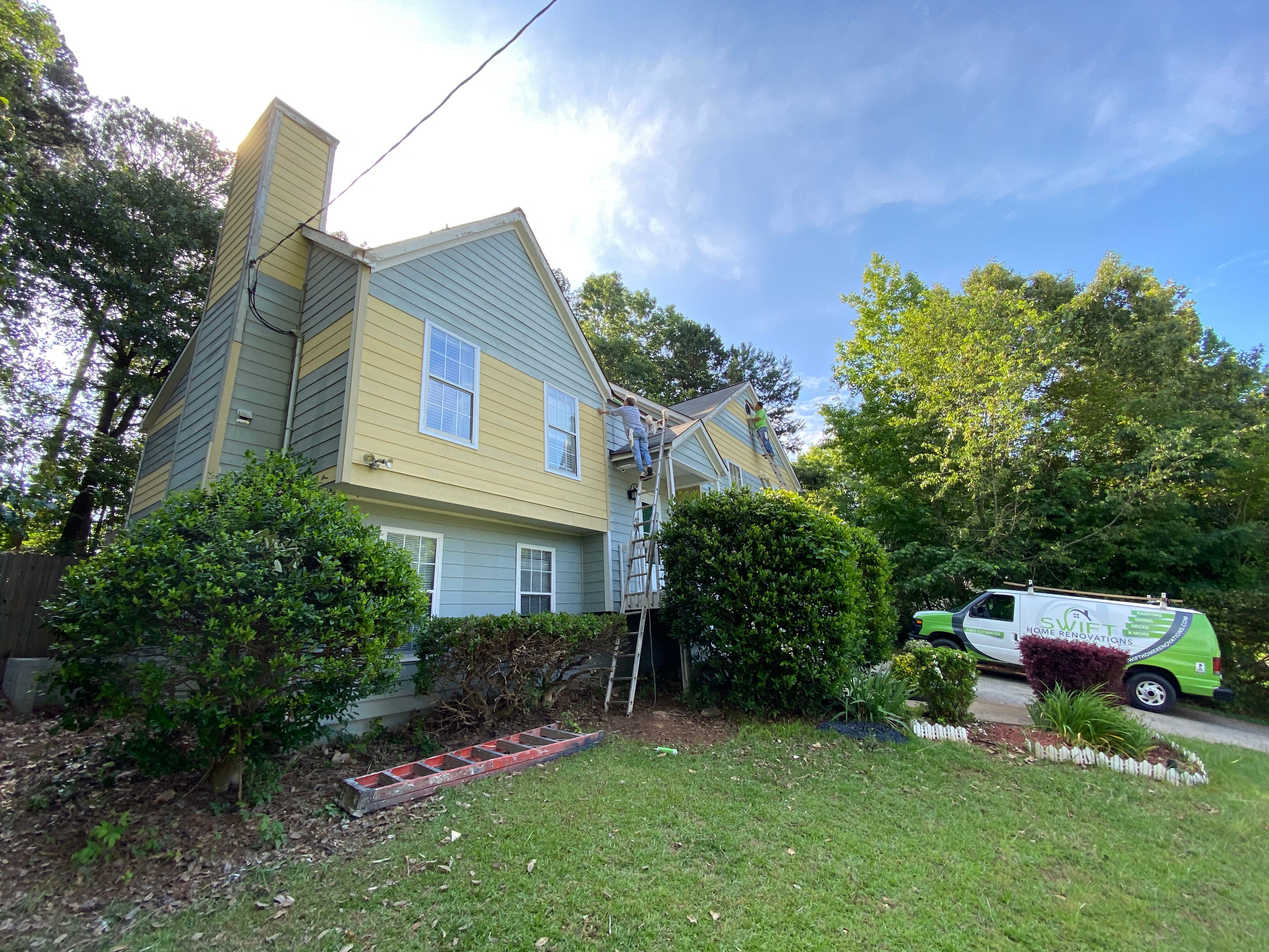 Complete Exterior Painting and Trim Refresh for Kennesaw Residence by Swift Home Renovations 