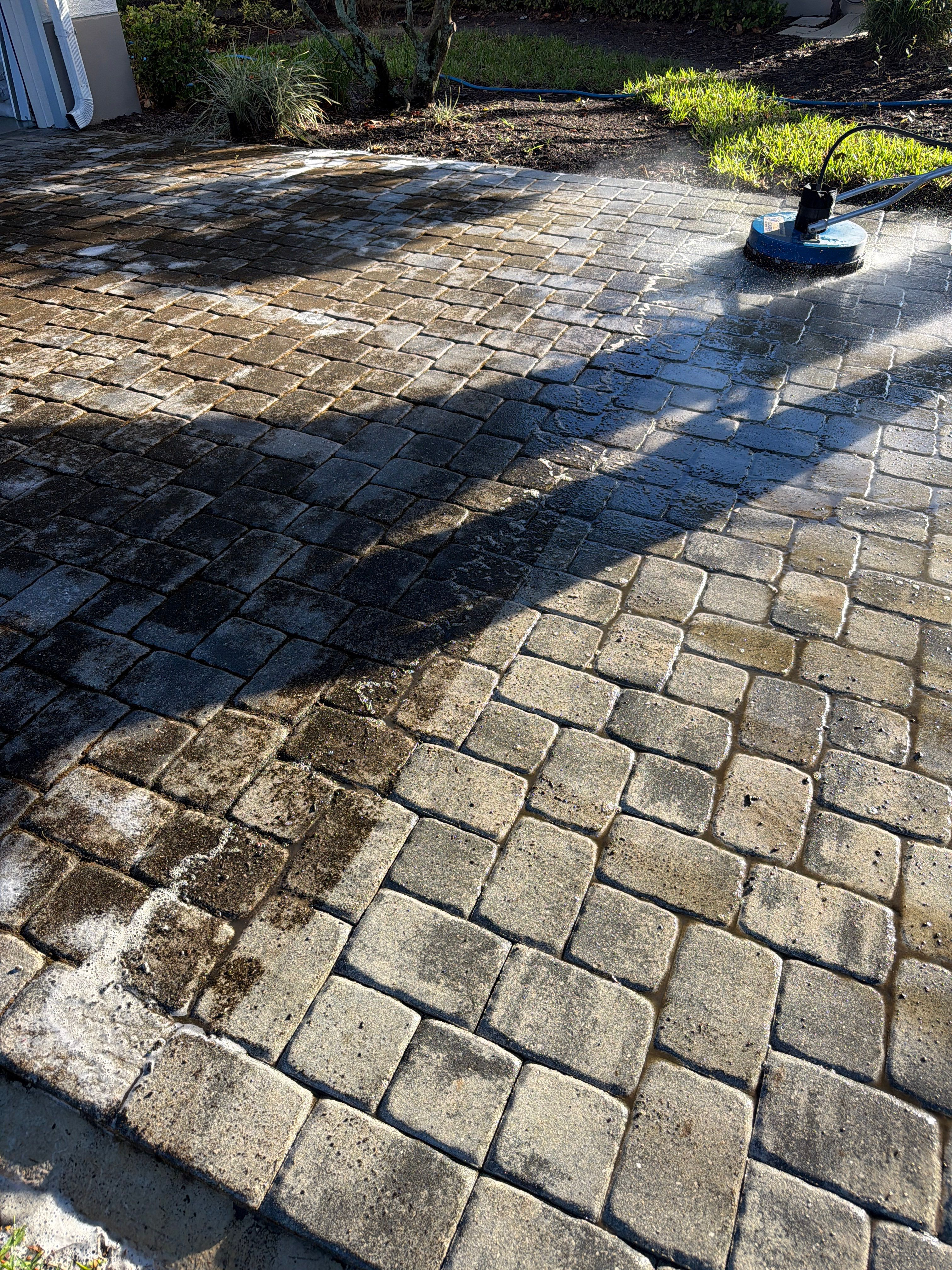 Paver Driveway and Walkway Restoration in Sun City Center by Supreme Paver Experts