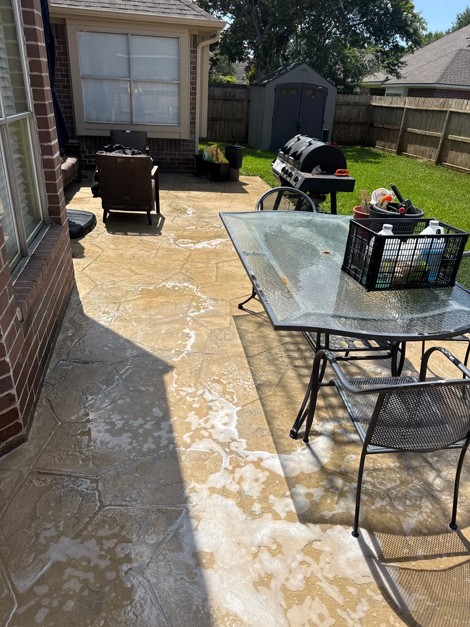 Comprehensive Fence Restoration and Concrete Surface Cleaning in Stafford by Zeal Power Washing