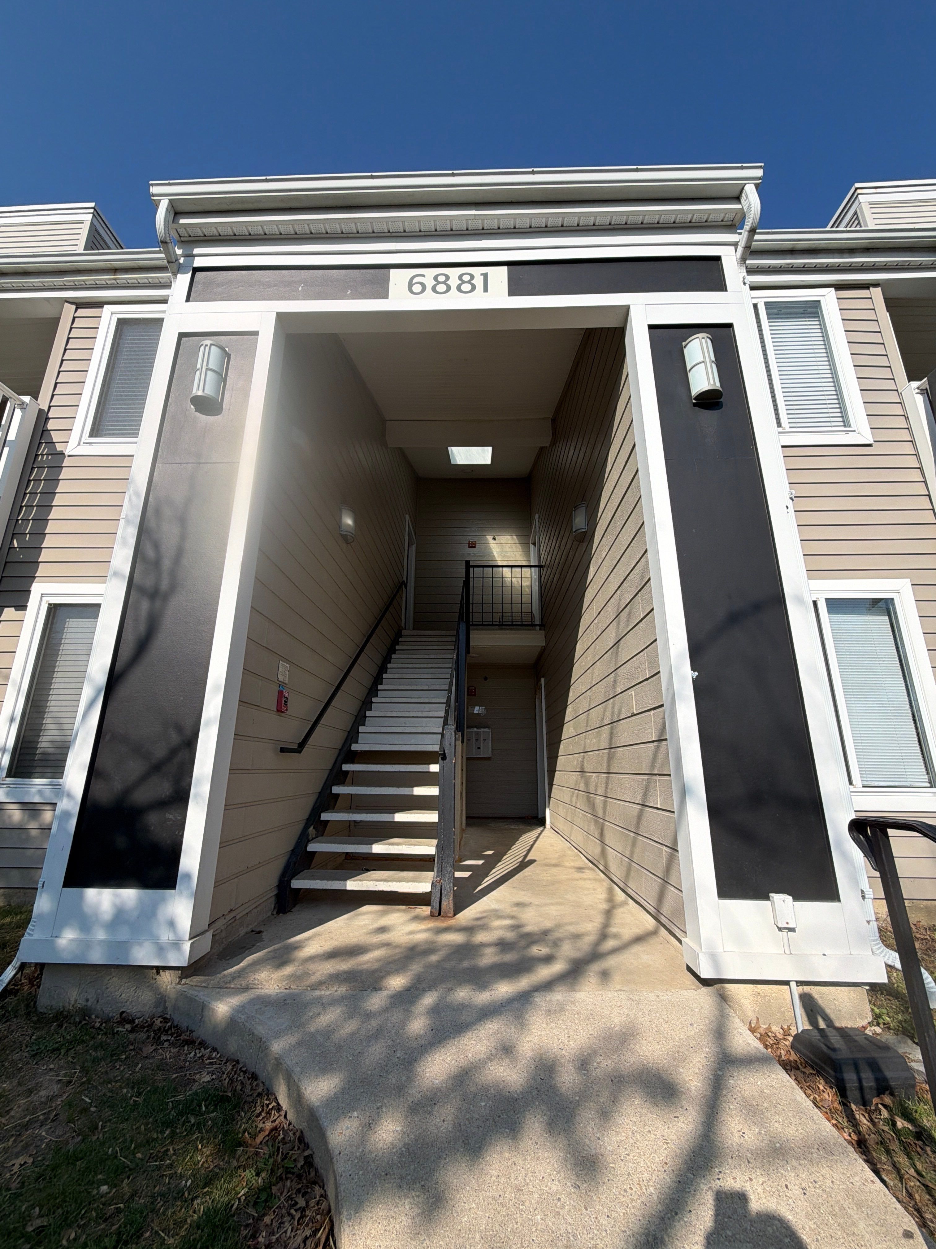 Multi-Family Building and Breezeway Washing in Elkridge, Maryland by Baltimore Pressure Washers Inc.