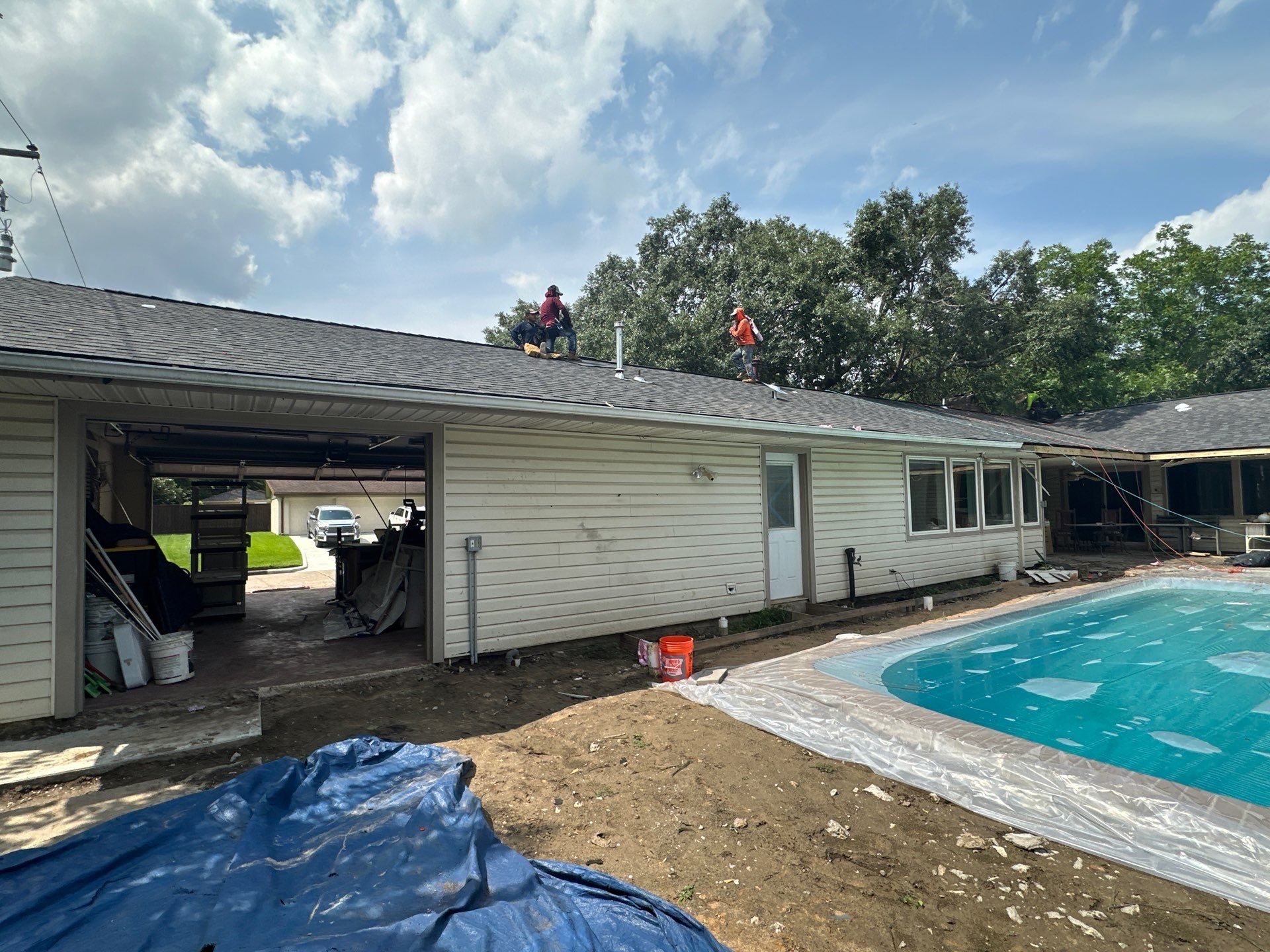 Project in Houston by Motion Roofing