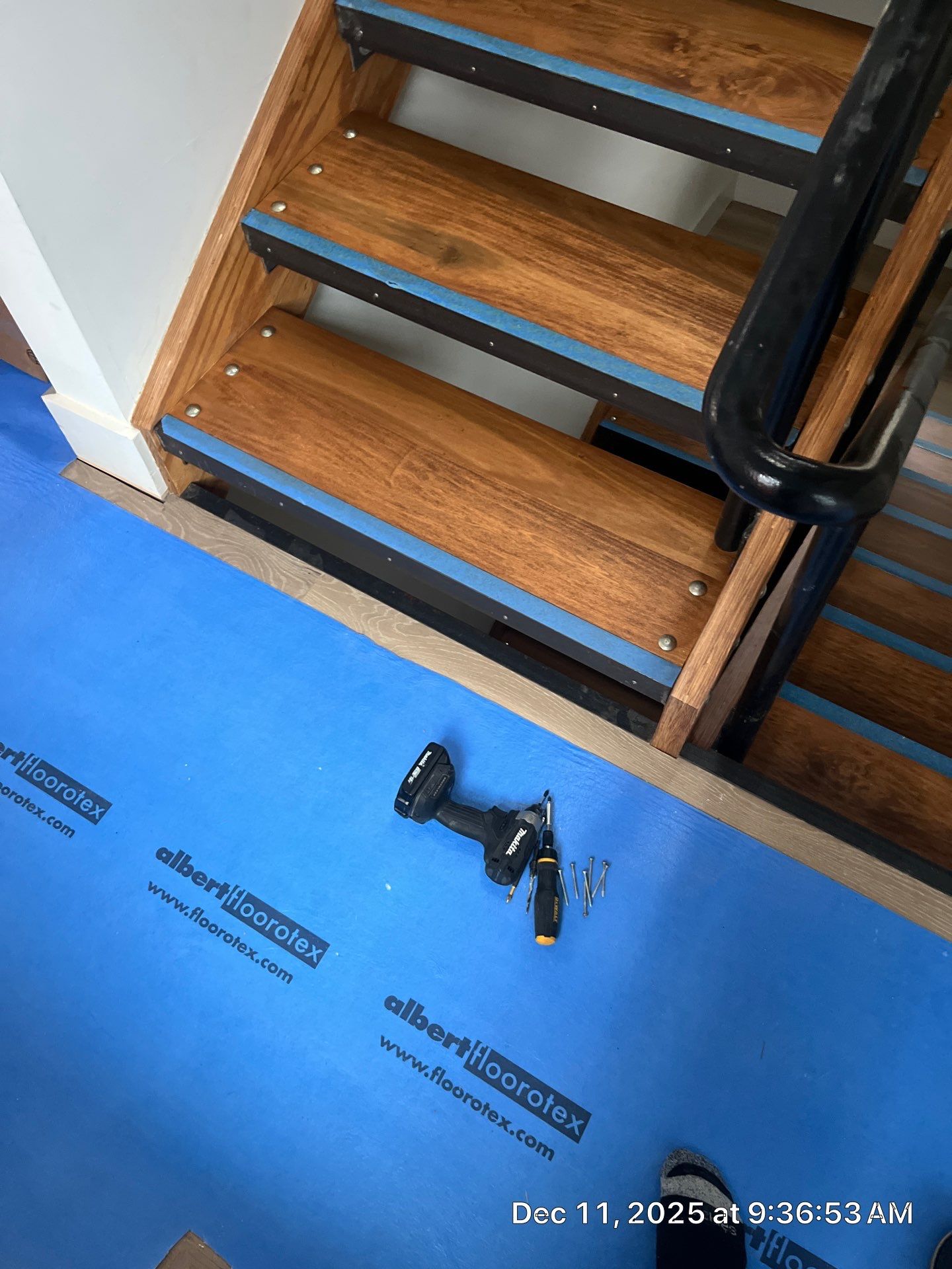 Duchateau Harmattan Hardwood with Matching Treads! by RTBaldwin Hardwood Floors