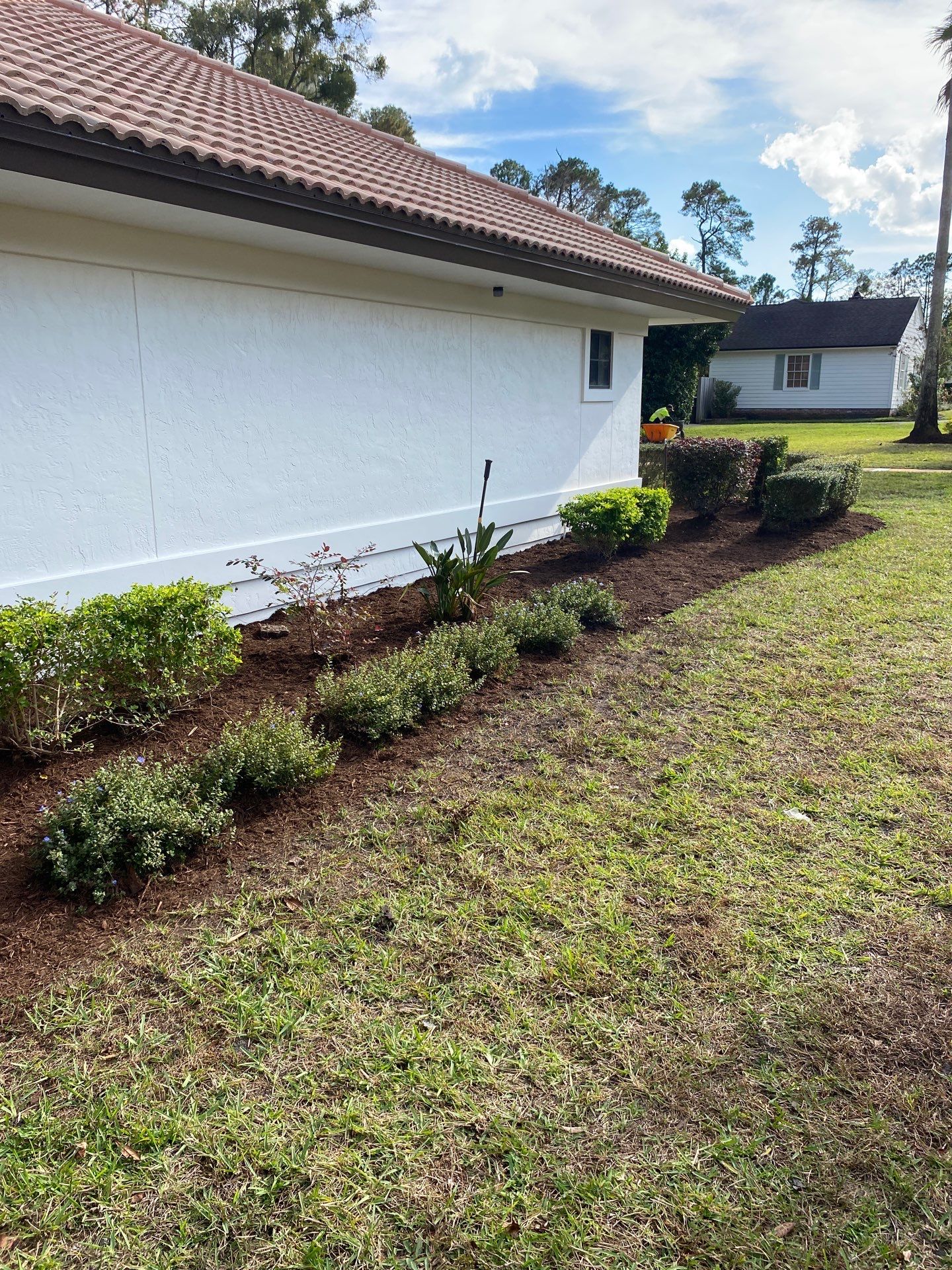 Deerwood Residence | Sod Repair & Mulch Installation  by ProGreen Services