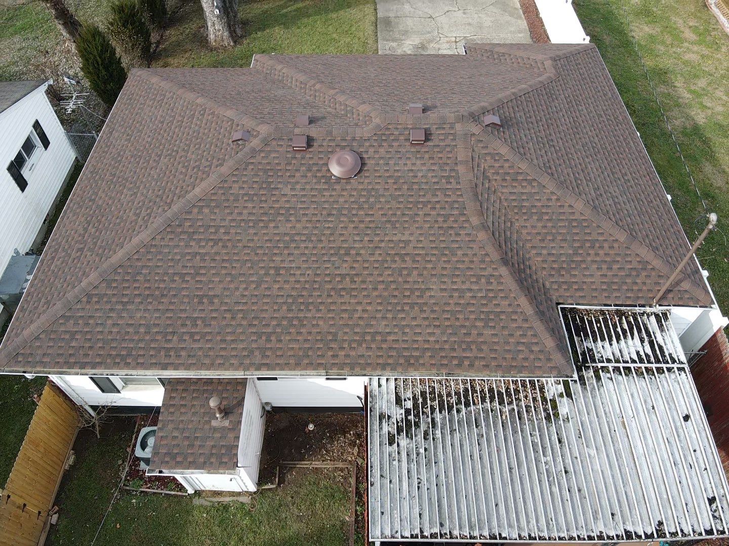 Residential Roofing Installation using GAF TImberline HDZ Hickory by Rainstoppers Roofing