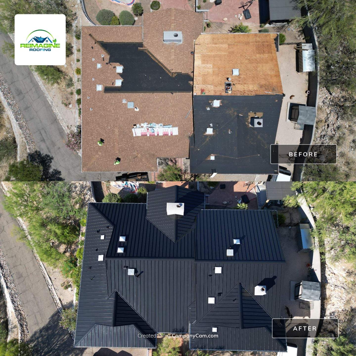Black Standing Seam by Reimagine Roofing