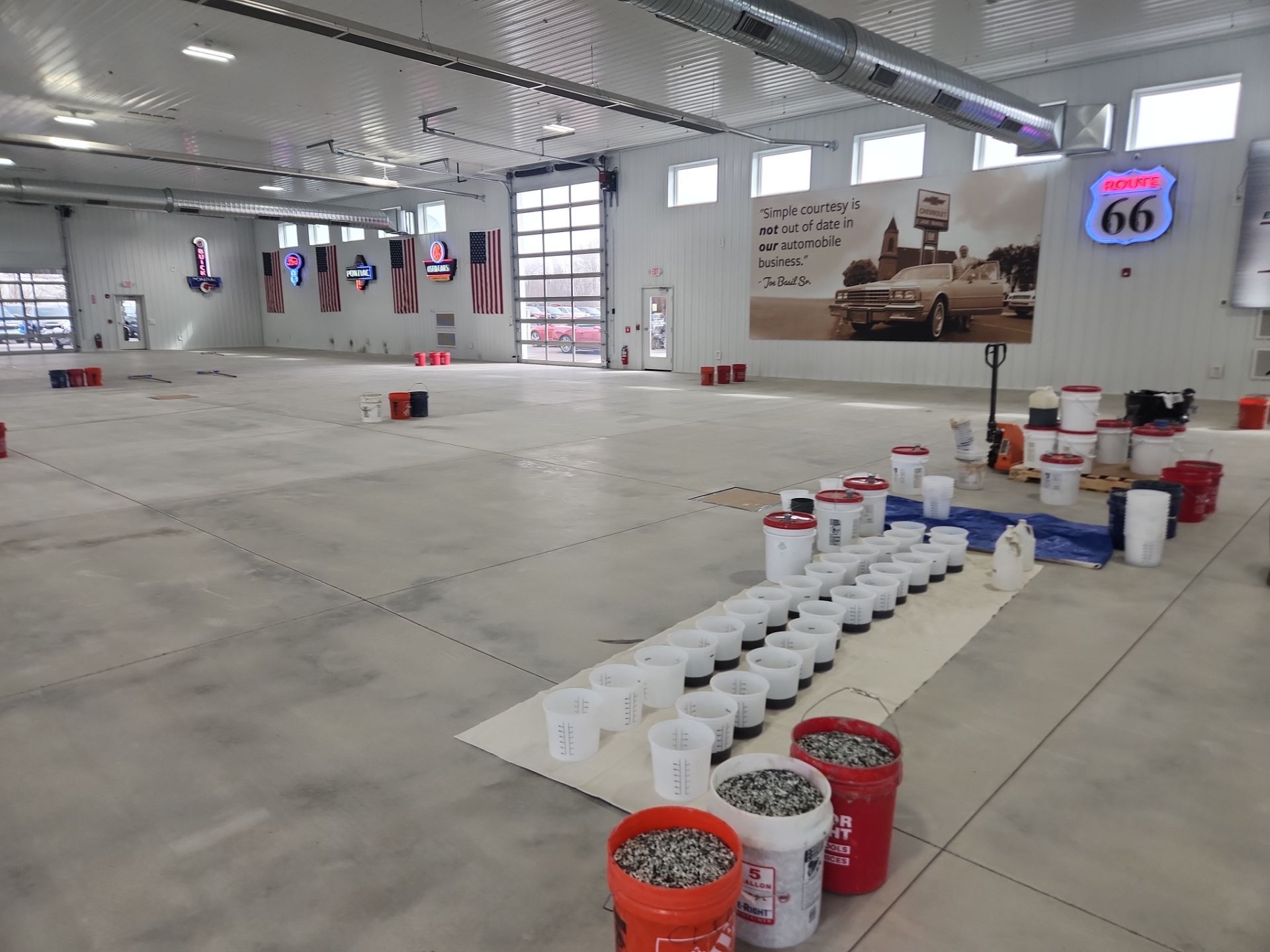 Basil Classic Car Showroom by Xfactor Coatings 