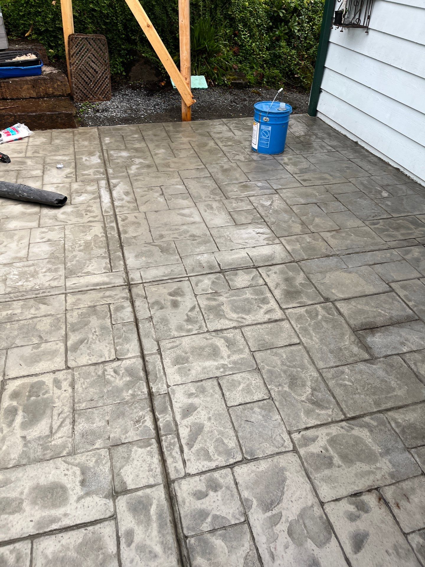 Stamped Concrete Patio and Driveway | Edmonds  by Jireh Asphalt & Concrete Inc 