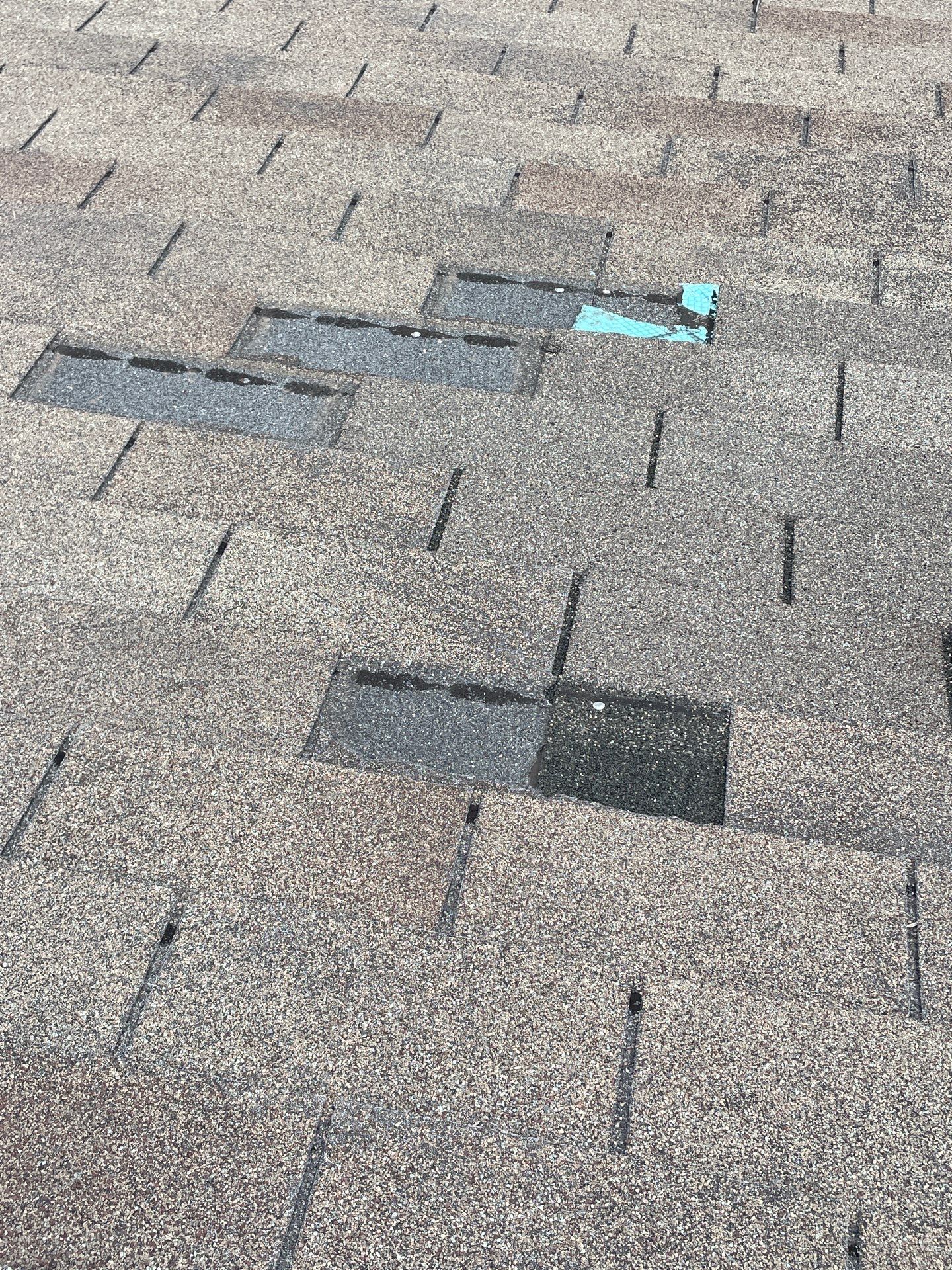 Hail Damage using Owen's Corning Duration (Lifetime) Shingles by Roof Repair Company