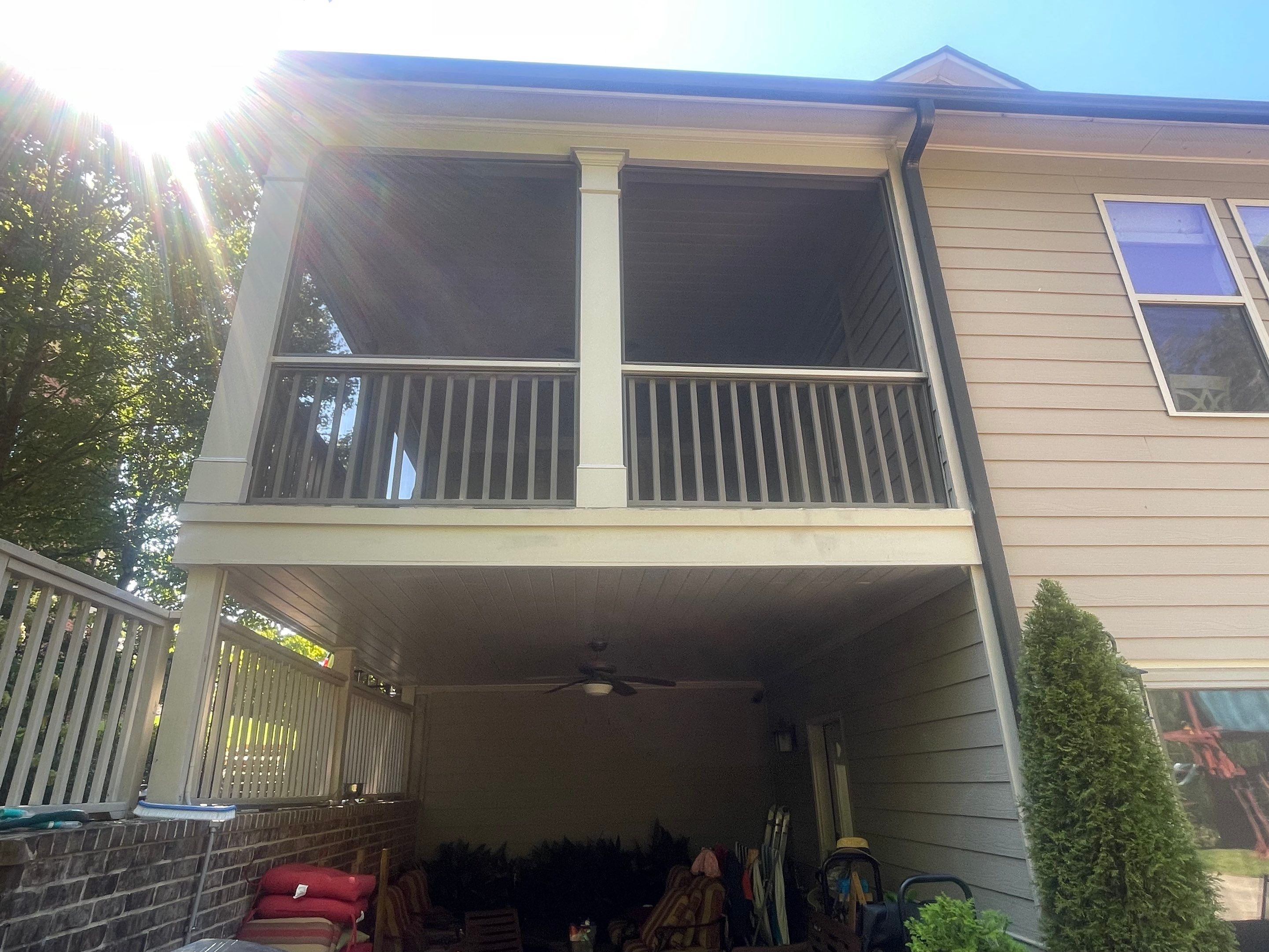 Composite Decking Installation and Porch Screening in Marietta by Swift Home Renovations