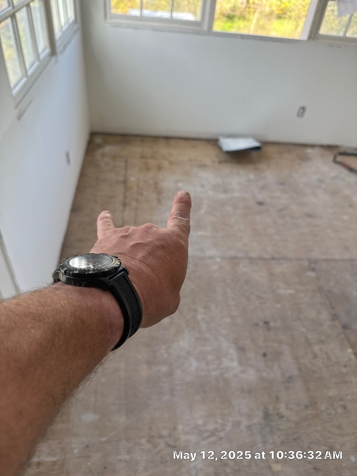 Paint the brand new maple floor...WHITE! Designer-driven project is a showstopper! by RTBaldwin Hardwood Floors