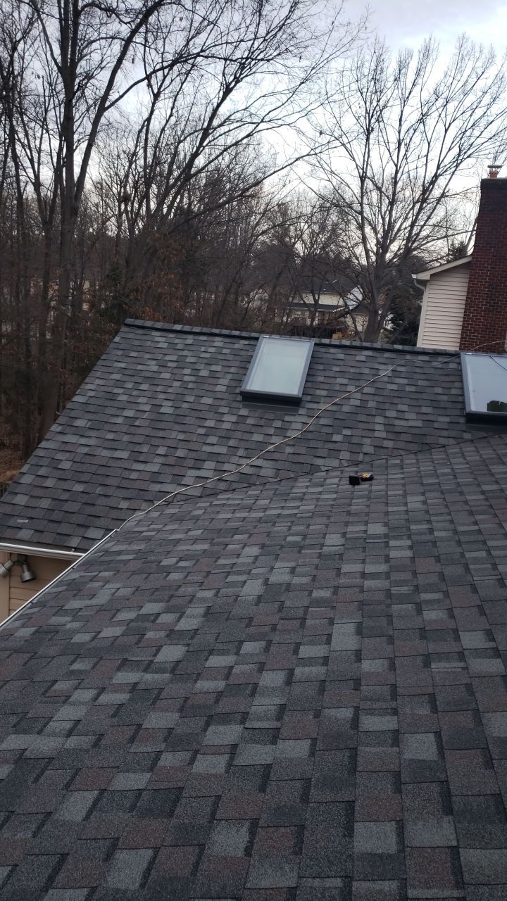 Burke Certainteed Landmark Pro MD Colonial Slate New Roof Installation by RM Banning, Inc.