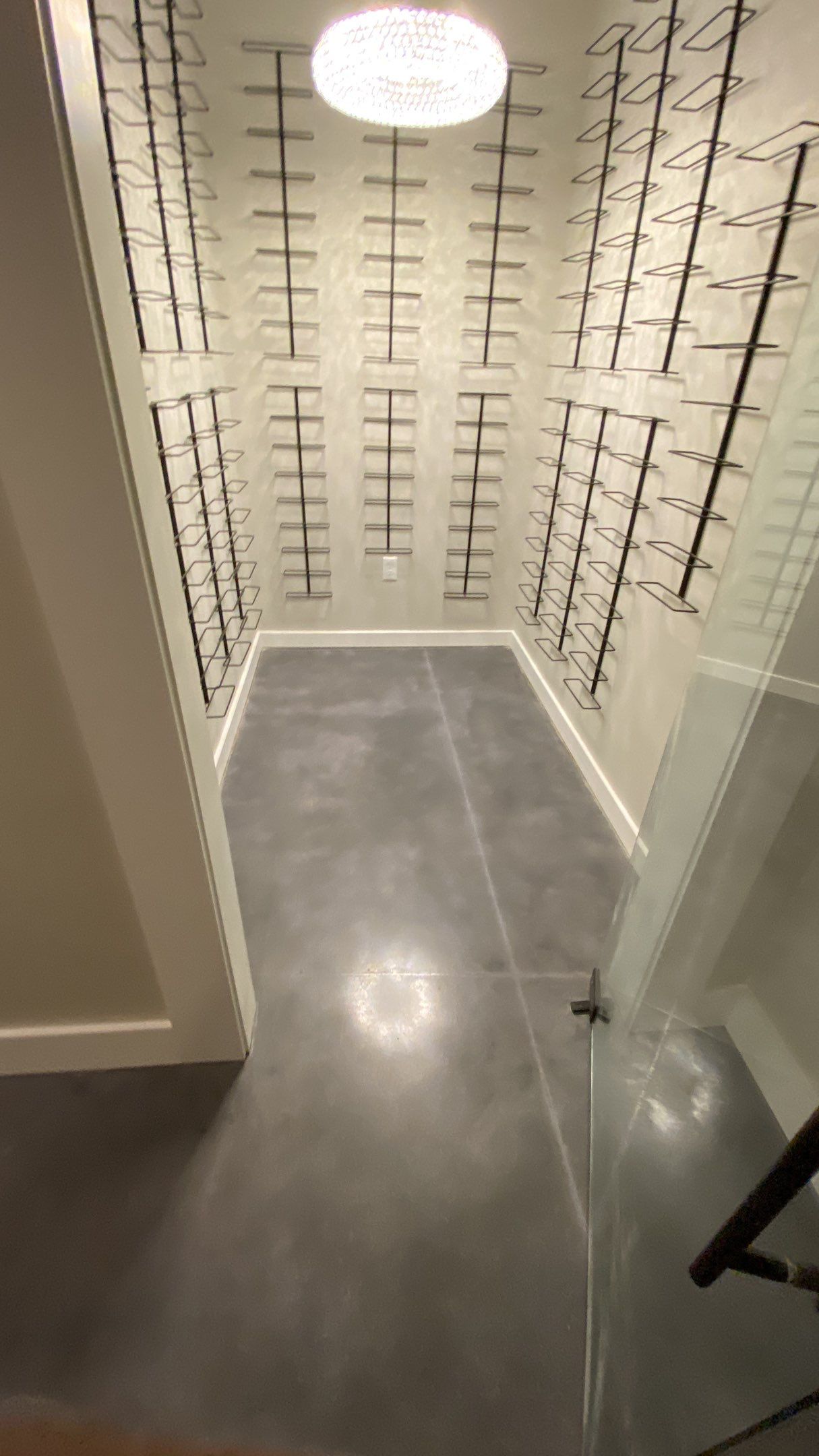 Louisburg, KS -- Basement Polish using Grey Stain by Big Red Decorative Concrete, LLC