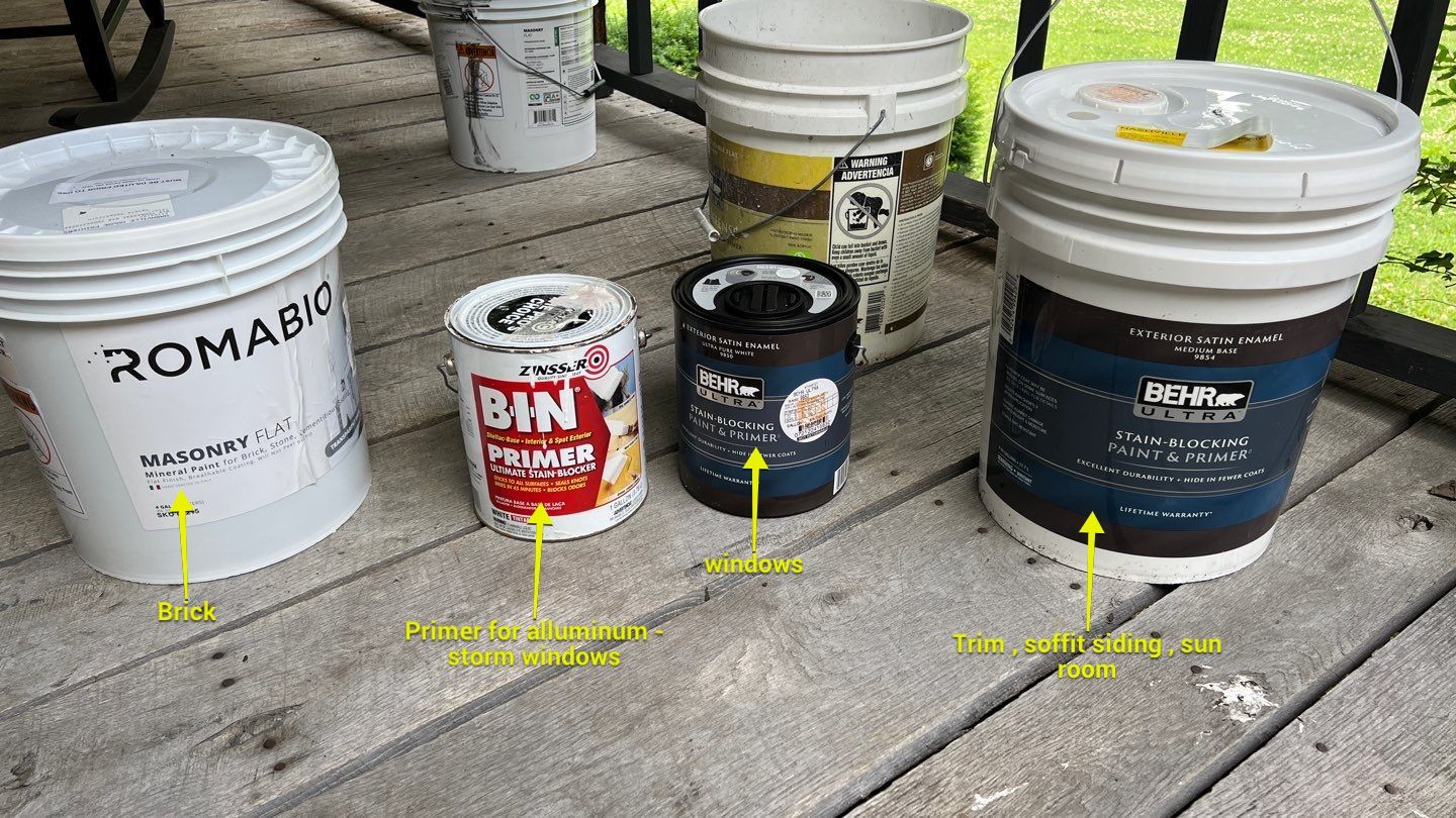 Exterior Painting using Romabio Masonry Flat by Nashville House Painters