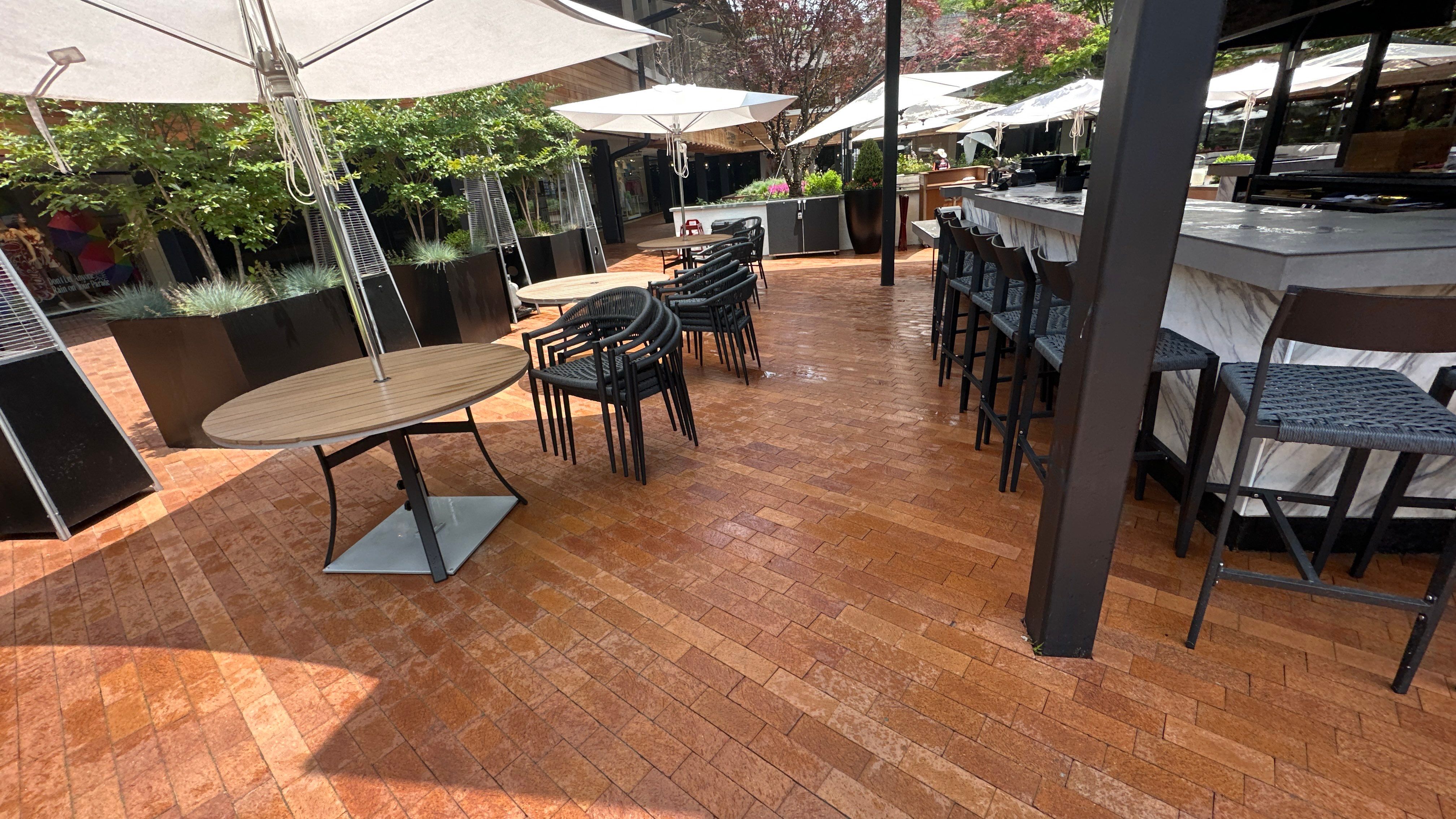 Commercial Brick Courtyard and Patio Pressure Washing in Baltimore by Baltimore Pressure Washers Inc.