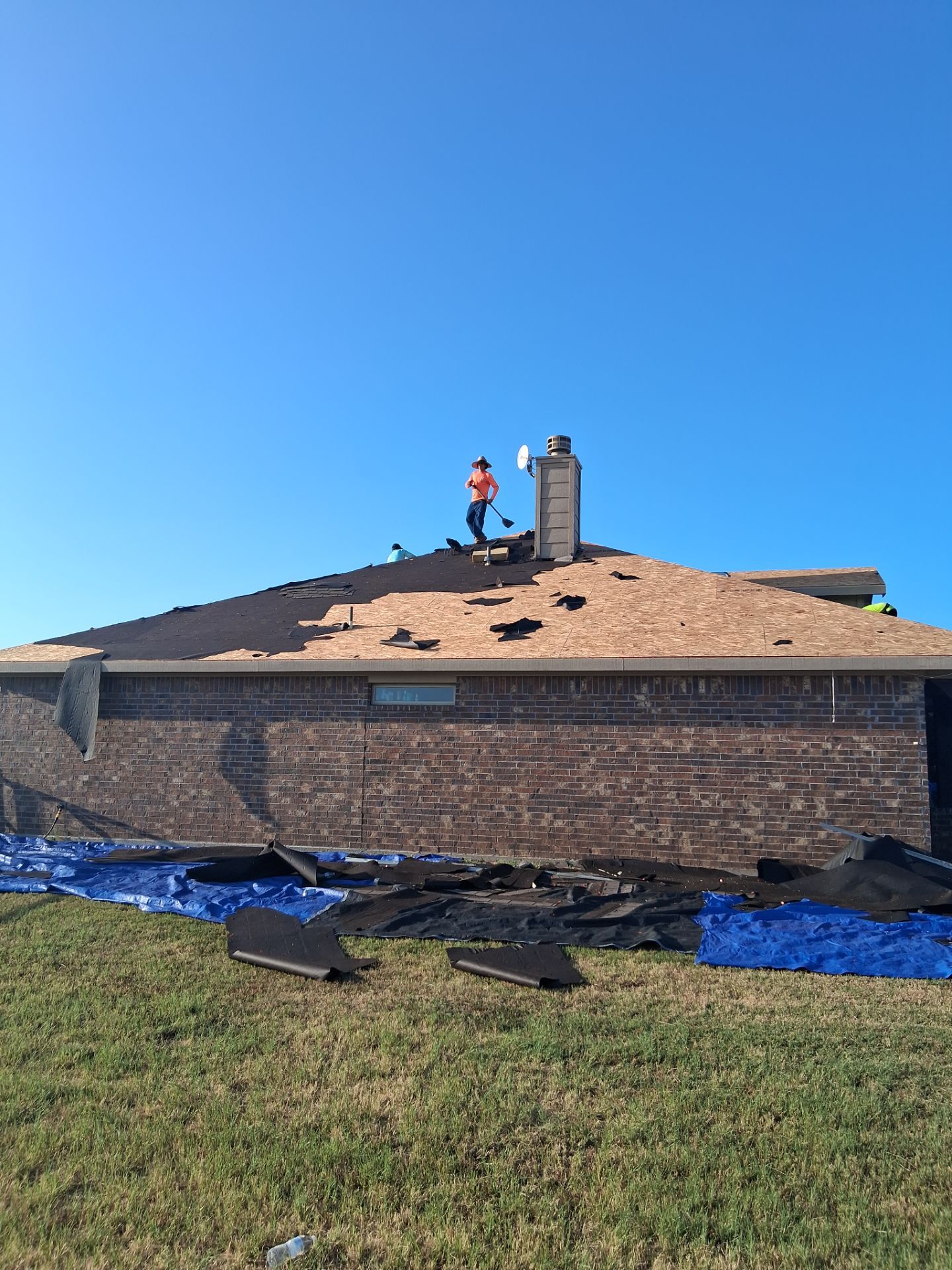 Residential Roof Replacement and Decking Repair in Springtown, Texas by Performance 1 Roofing