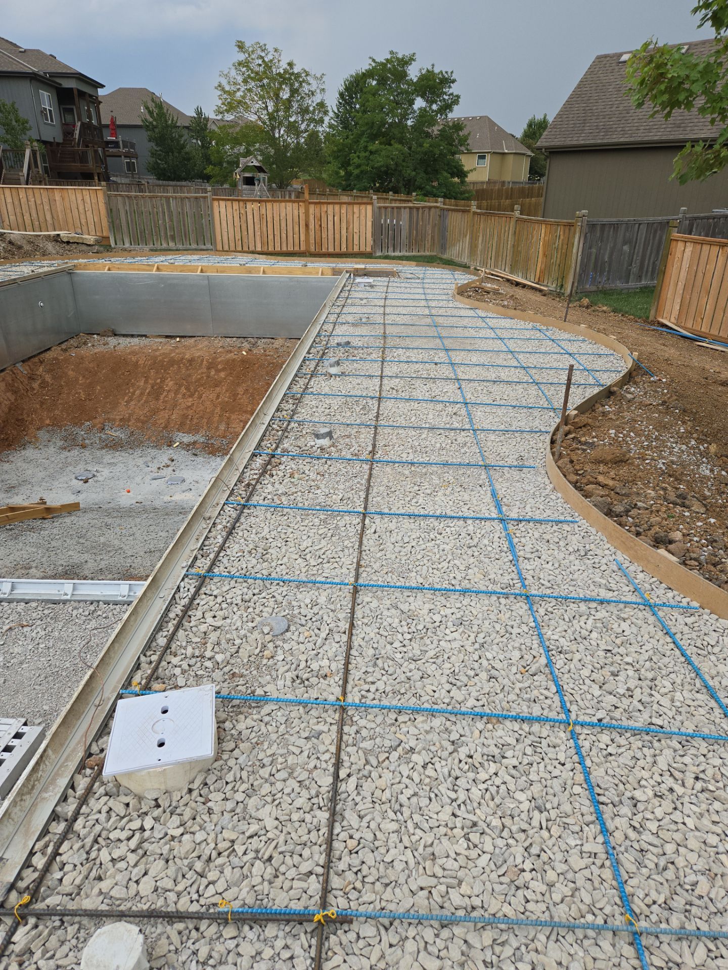 Back Yard Pool Patio by LAND ESCAPES LLC