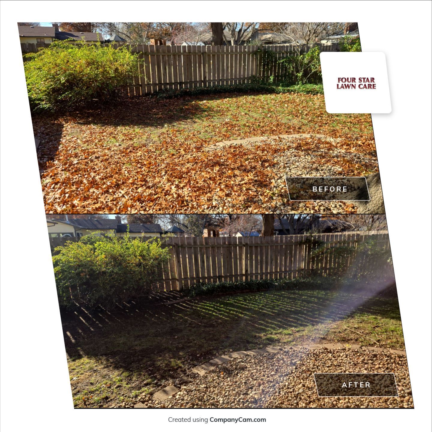 Project in Wichita by Four Star Lawn Care