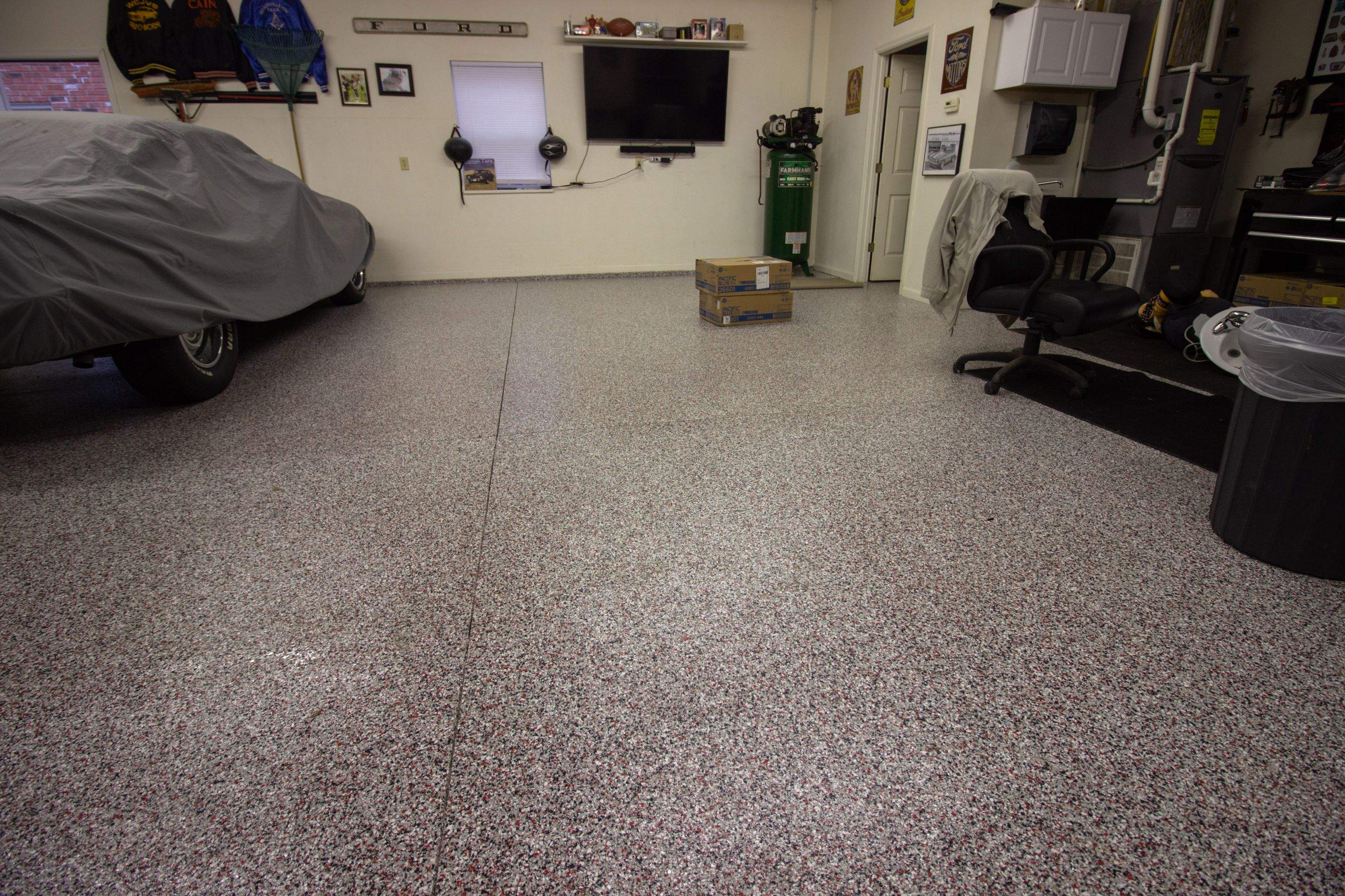 Garage Floor using Desert Sand by Your1DayFloor.com