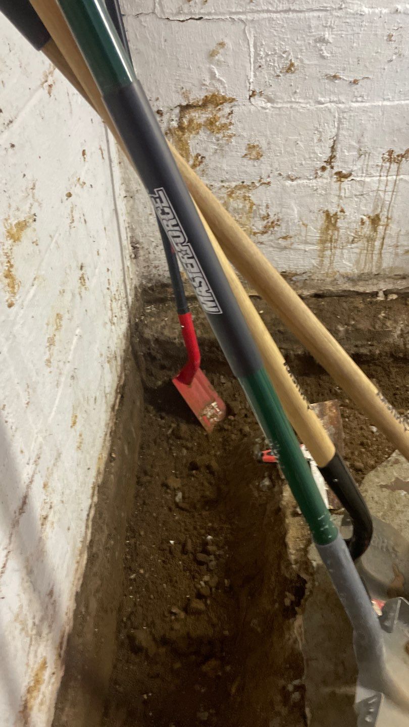 Interior Drain Tile & Yard French Drain in St. Paul, MN by Waterproofing Northeast