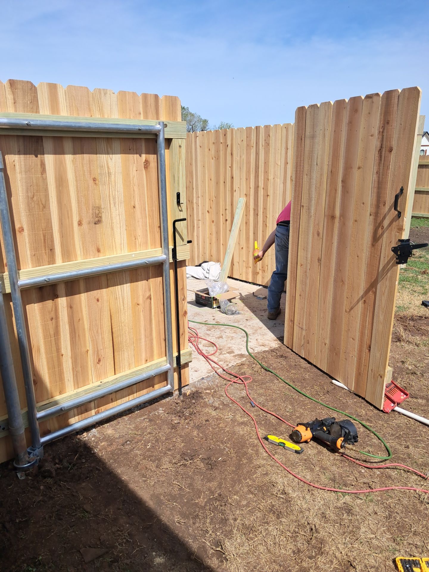 Fence Work by Clays Services Inc