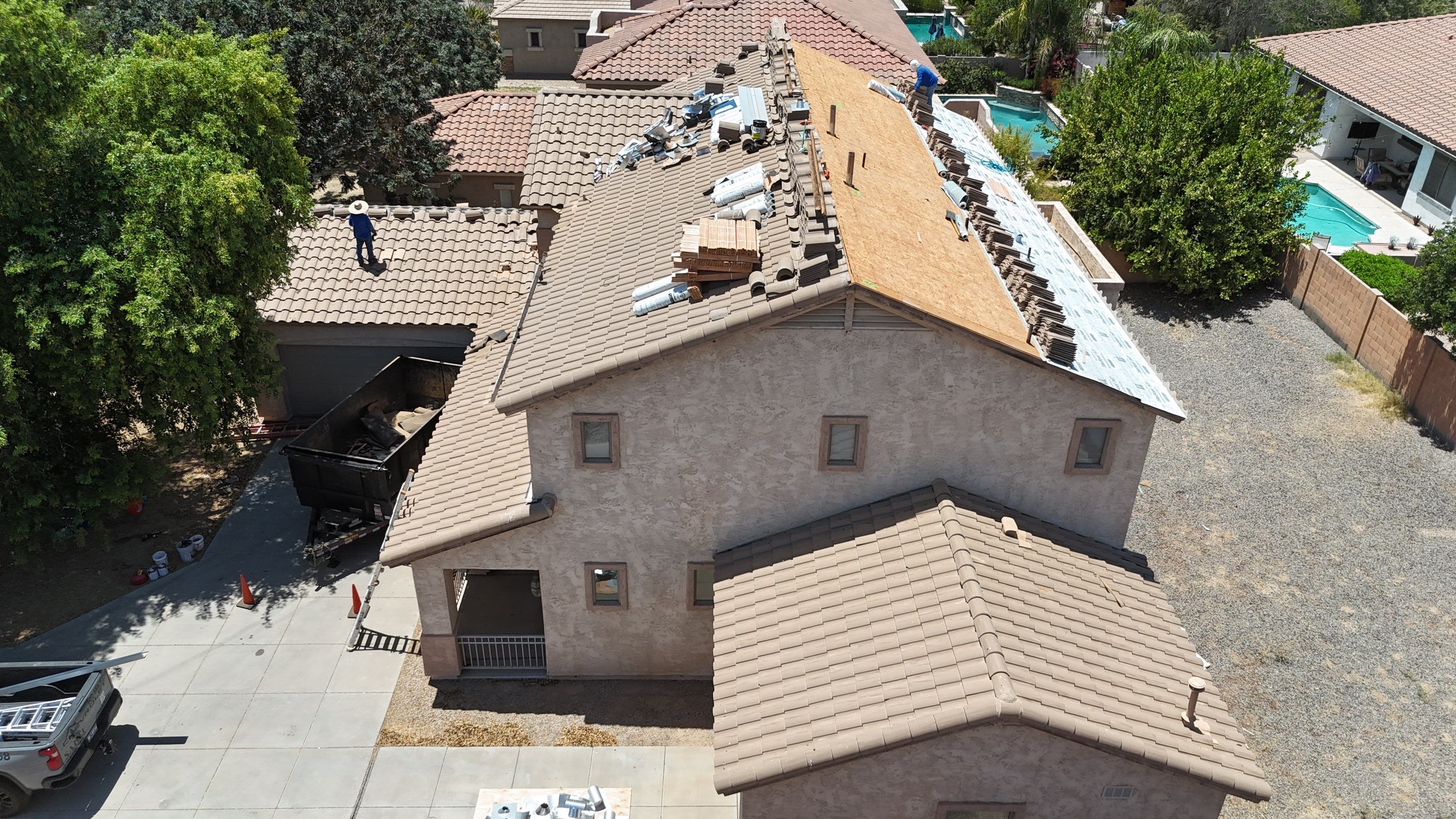 Project in Queen Creek, AZ by Saint Roofing