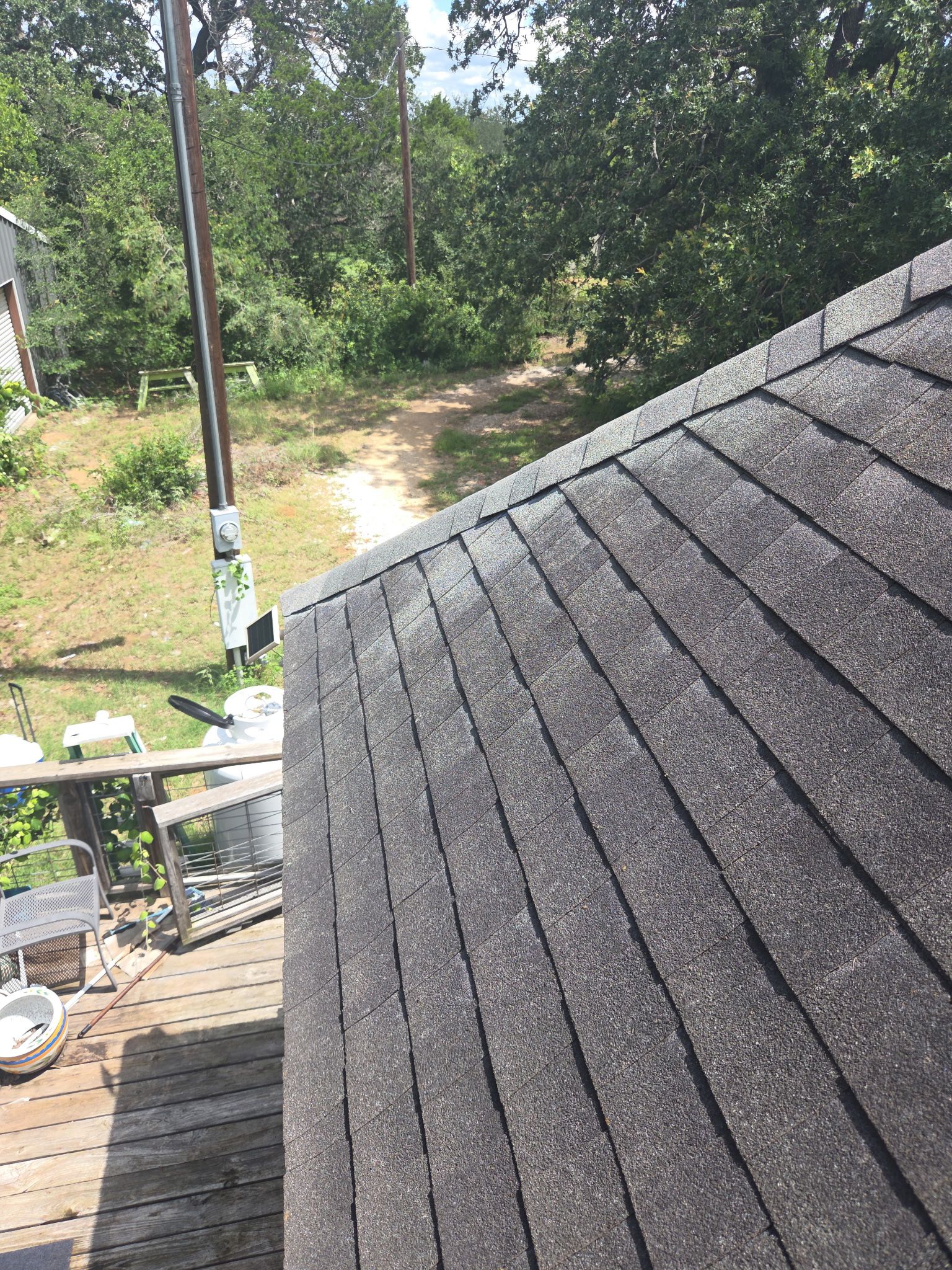 Crazy Wind Damage Repair on a Steep Roof by REPS OF TEXAS