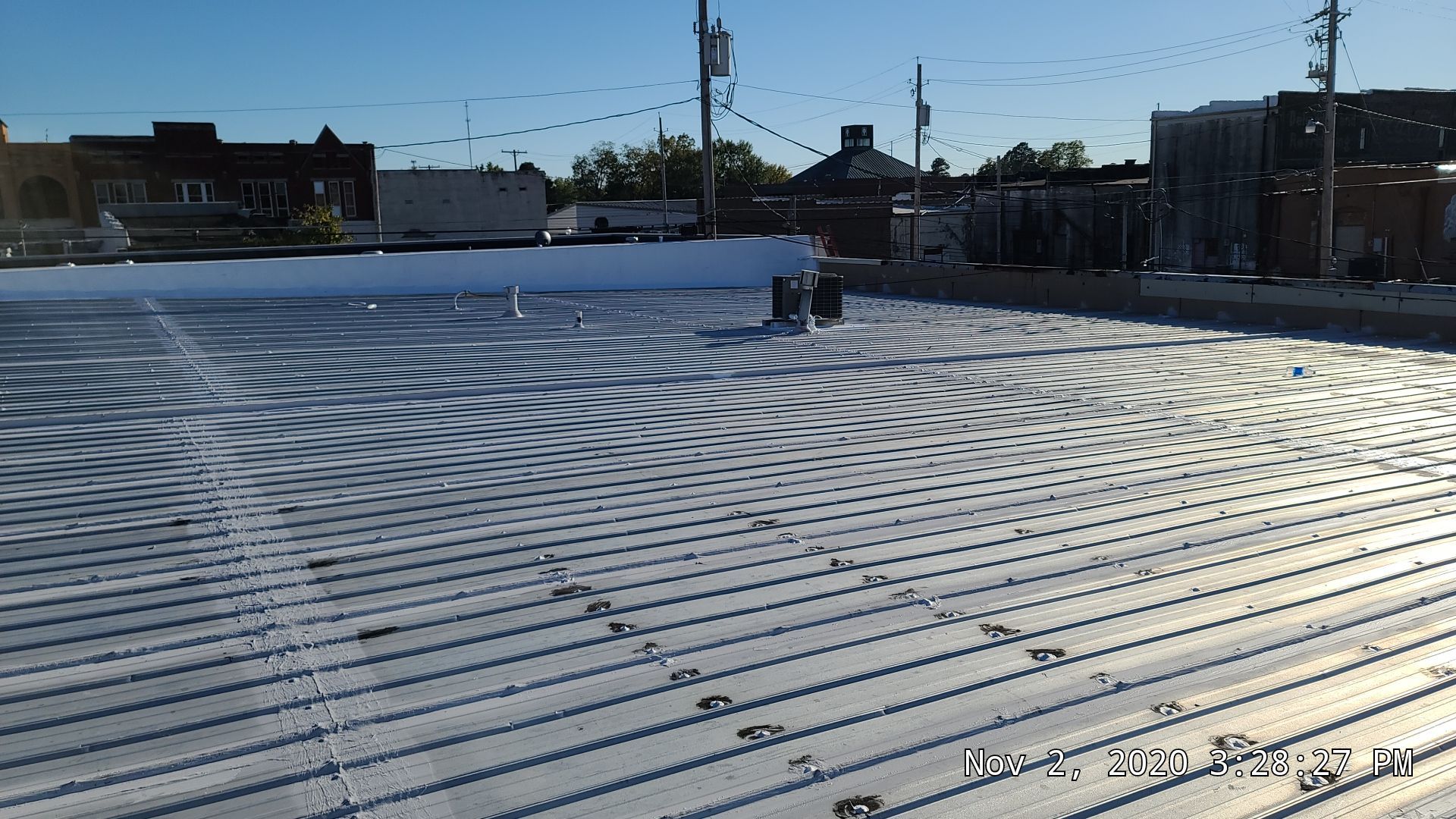 Commercial Metal Restoration System using Aldocoat Coatings by Hostetler Roofing