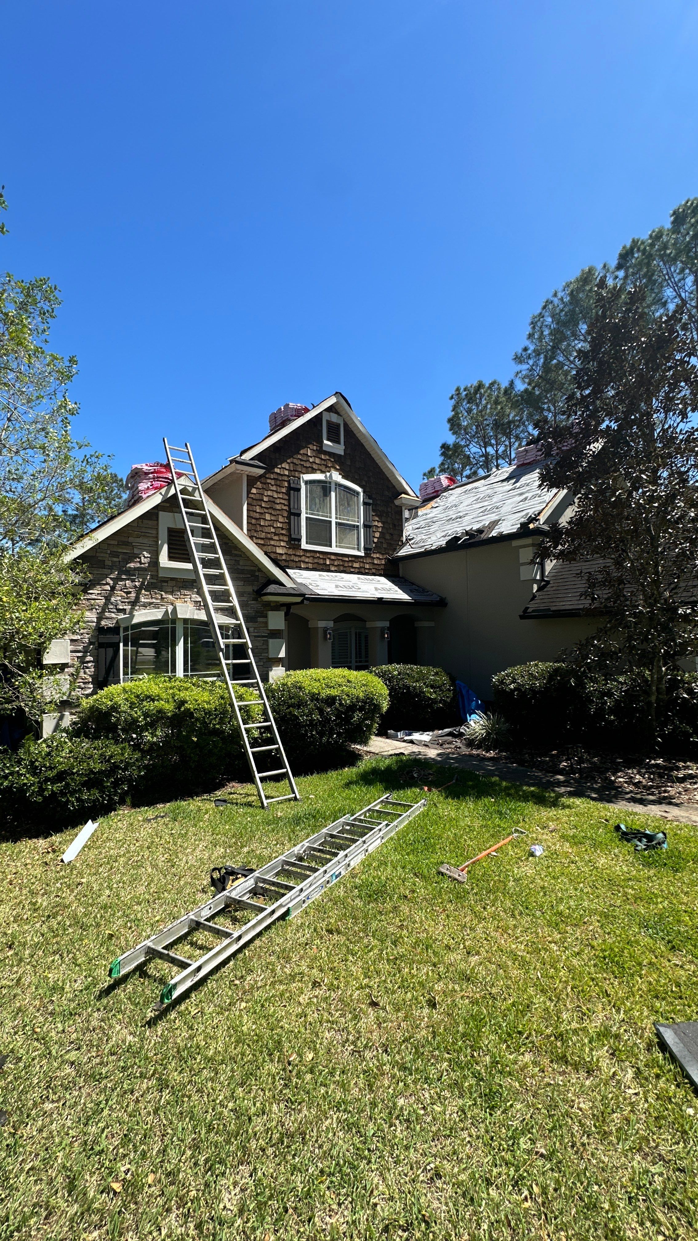 Residential Roofing Installation using Owens Corning TruDefinition Duration Shingles by Galaxy Builders, Inc.