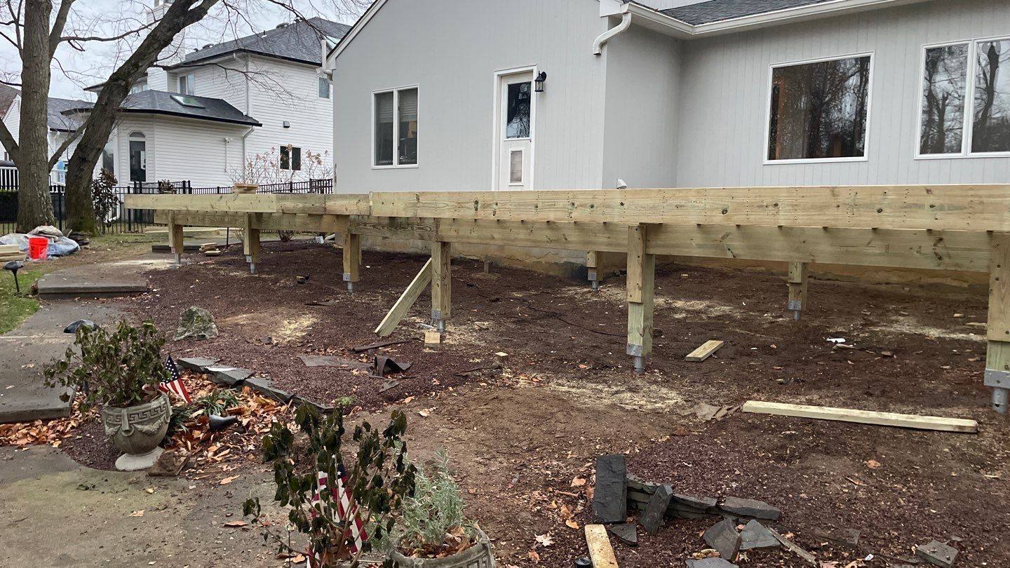 New Deck with Porch In Marlboro by deck guardian